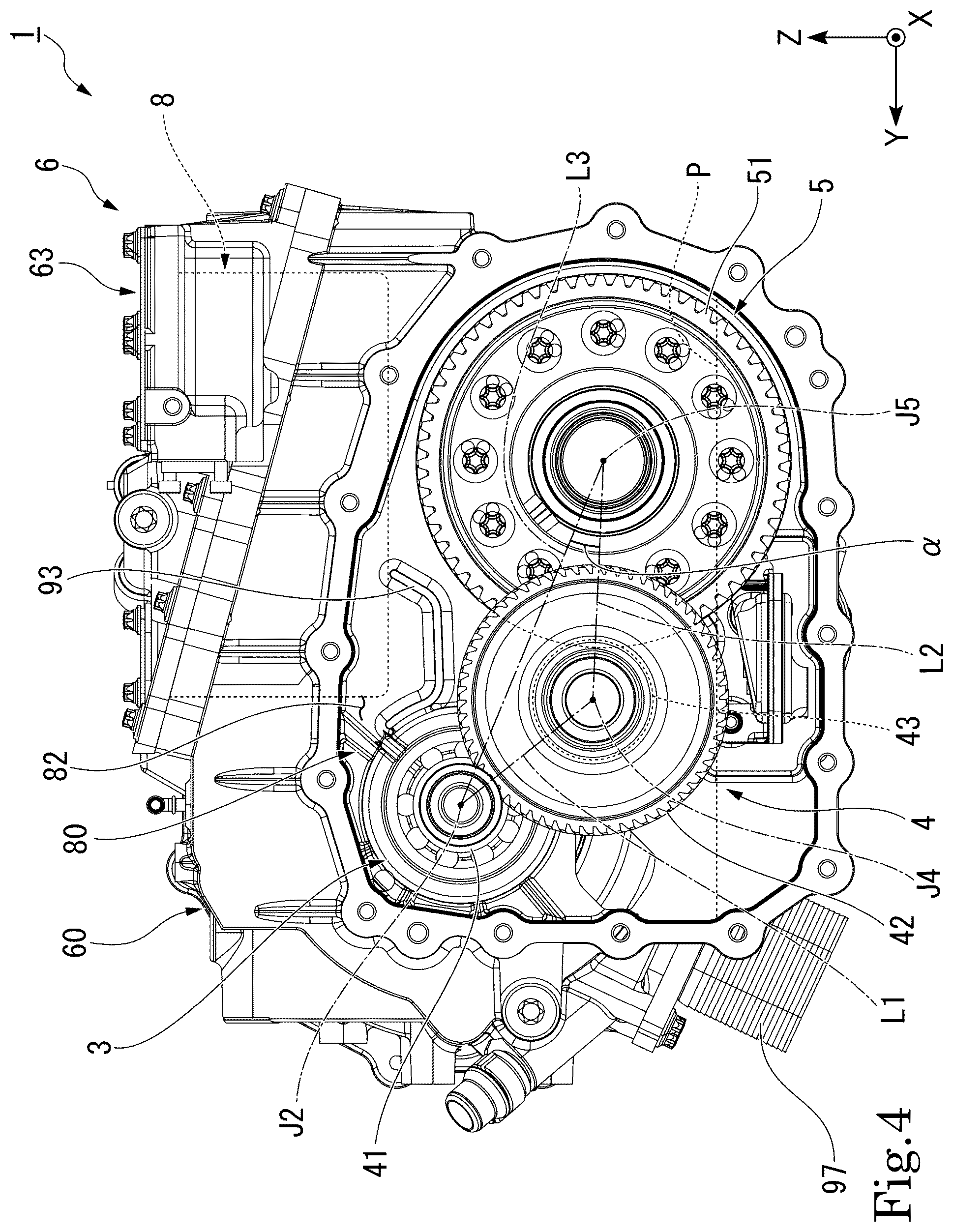 Patent US12101003 Figure 4 – Motor with inverter and bus bar arrangement