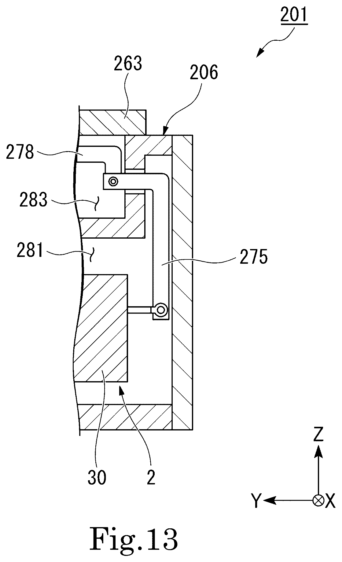 Patent US12101003 Figure 13 – Motor with inverter and bus bar arrangement