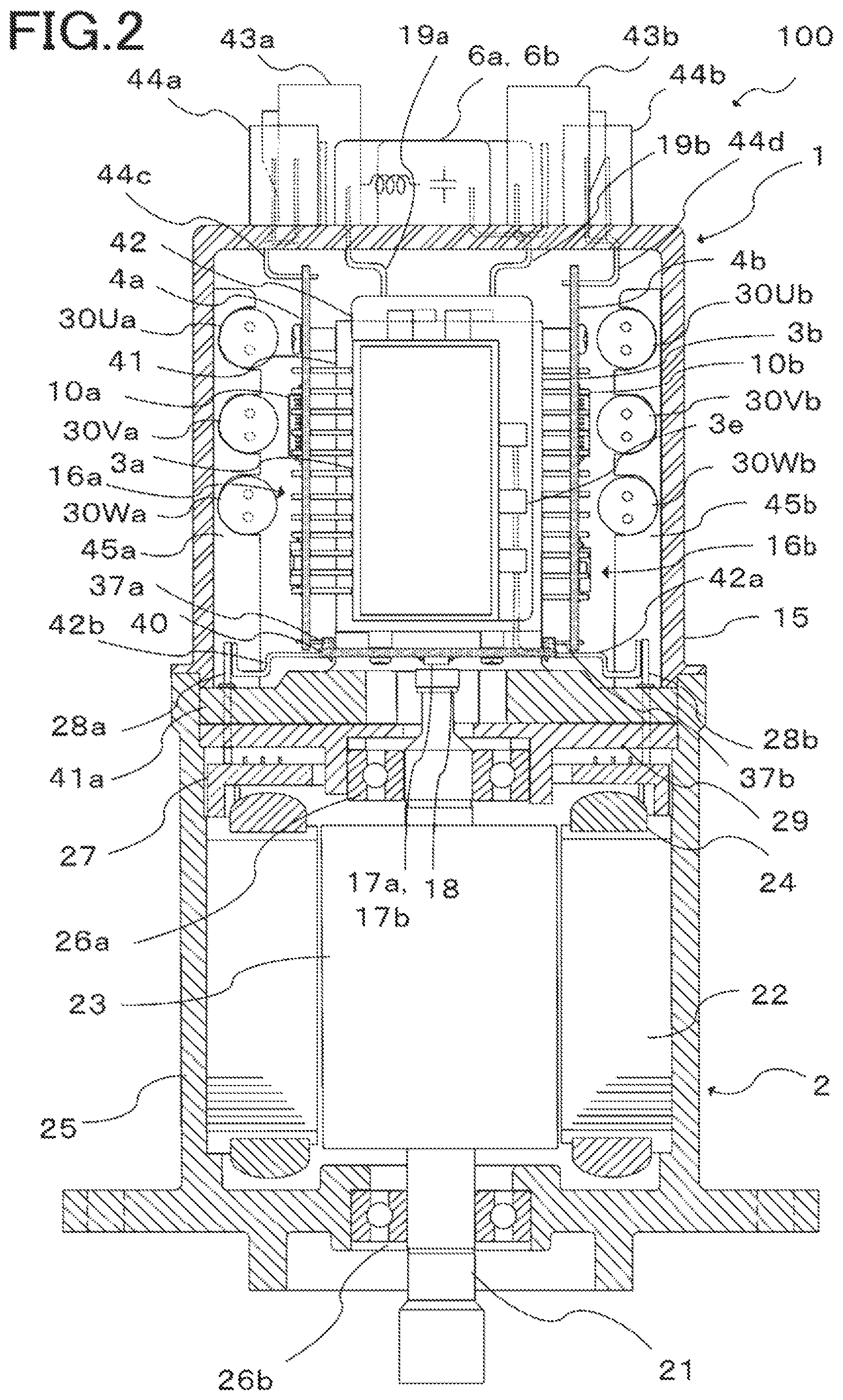 Patent US12101004 Figure 2 – Electric rotating machine apparatus and electric power steering apparatus