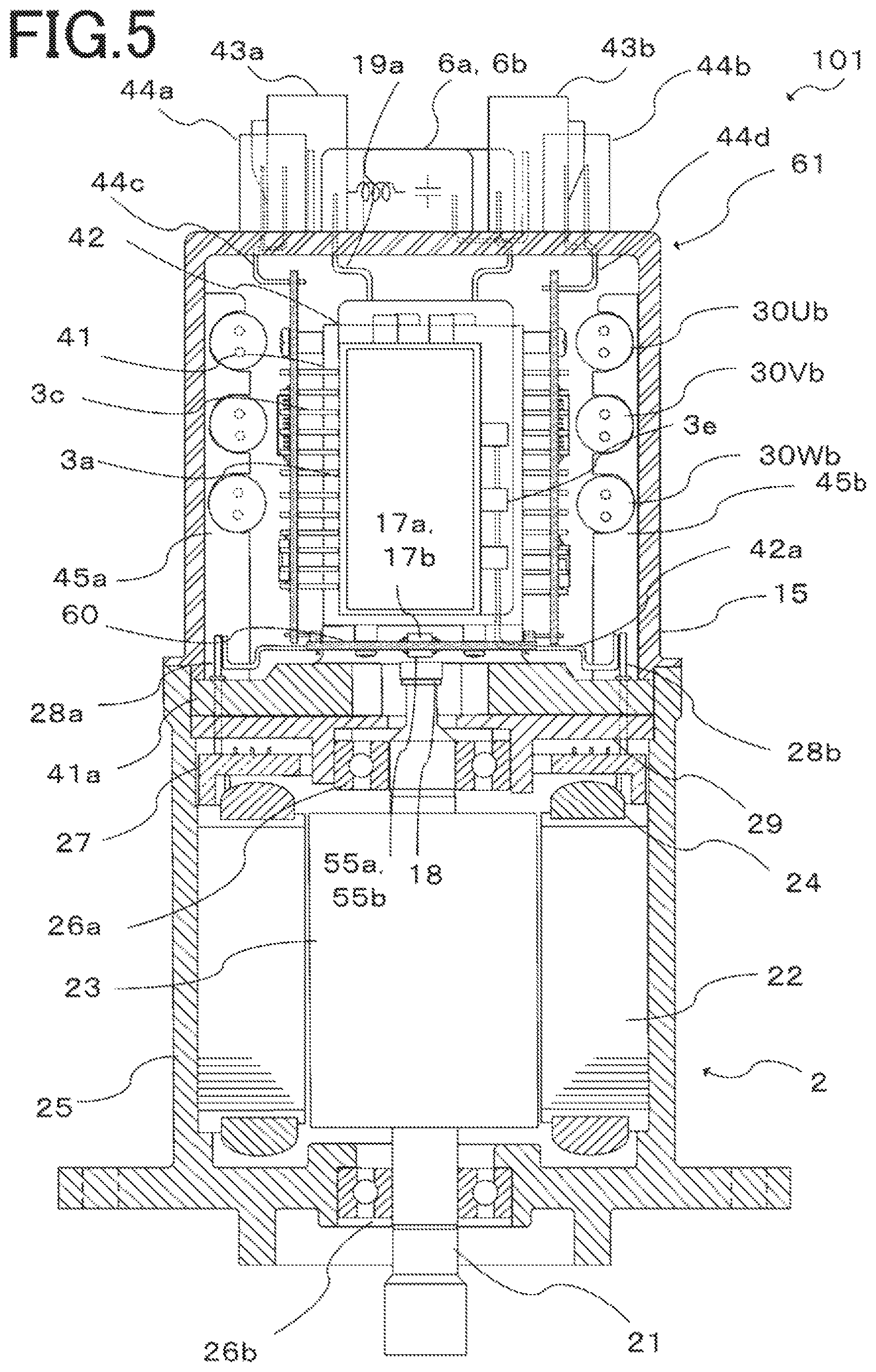 Patent US12101004 Figure 5 – Electric rotating machine apparatus and electric power steering apparatus