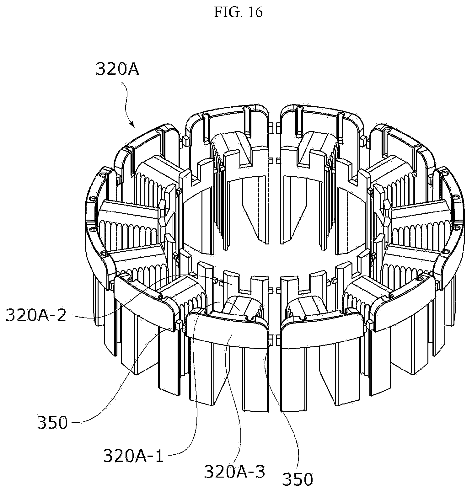 Patent US12101006 Figure 13 – Motor, and method for manufacturing stator provided in motor