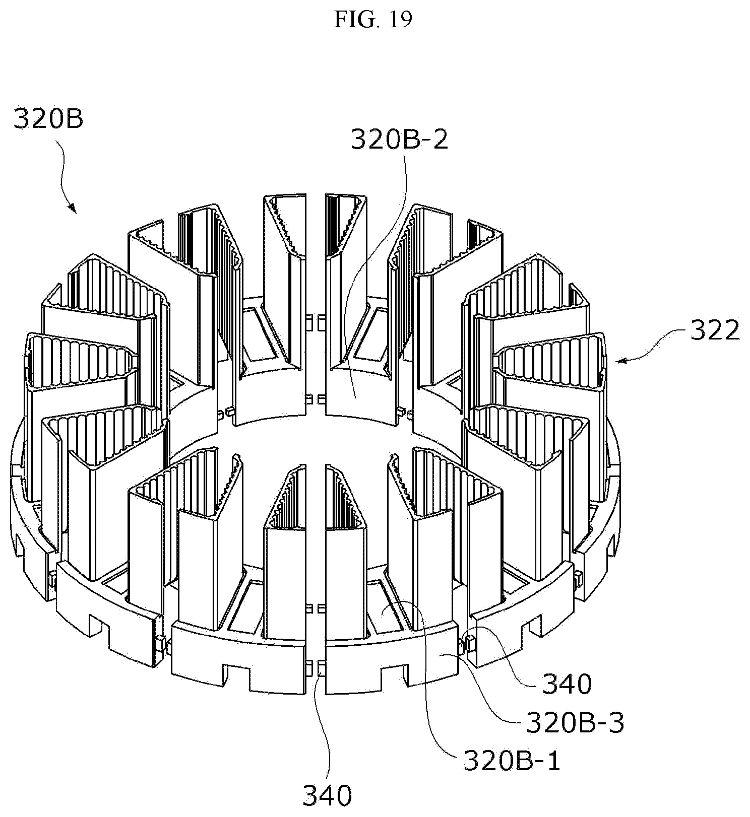 Patent US12101006 Figure 16 – Motor, and method for manufacturing stator provided in motor