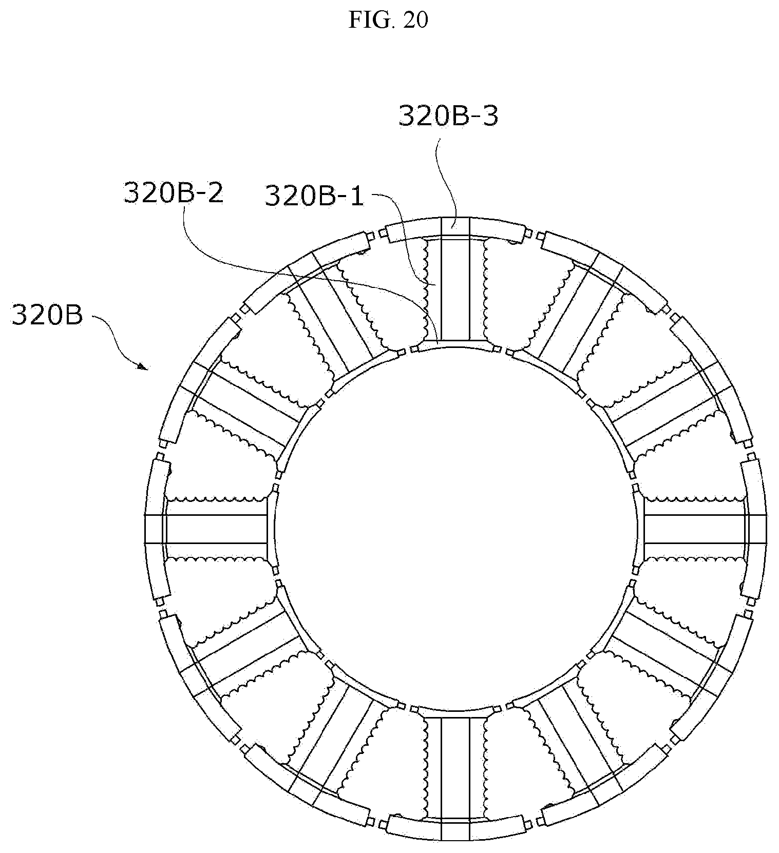 Patent US12101006 Figure 17 – Motor, and method for manufacturing stator provided in motor