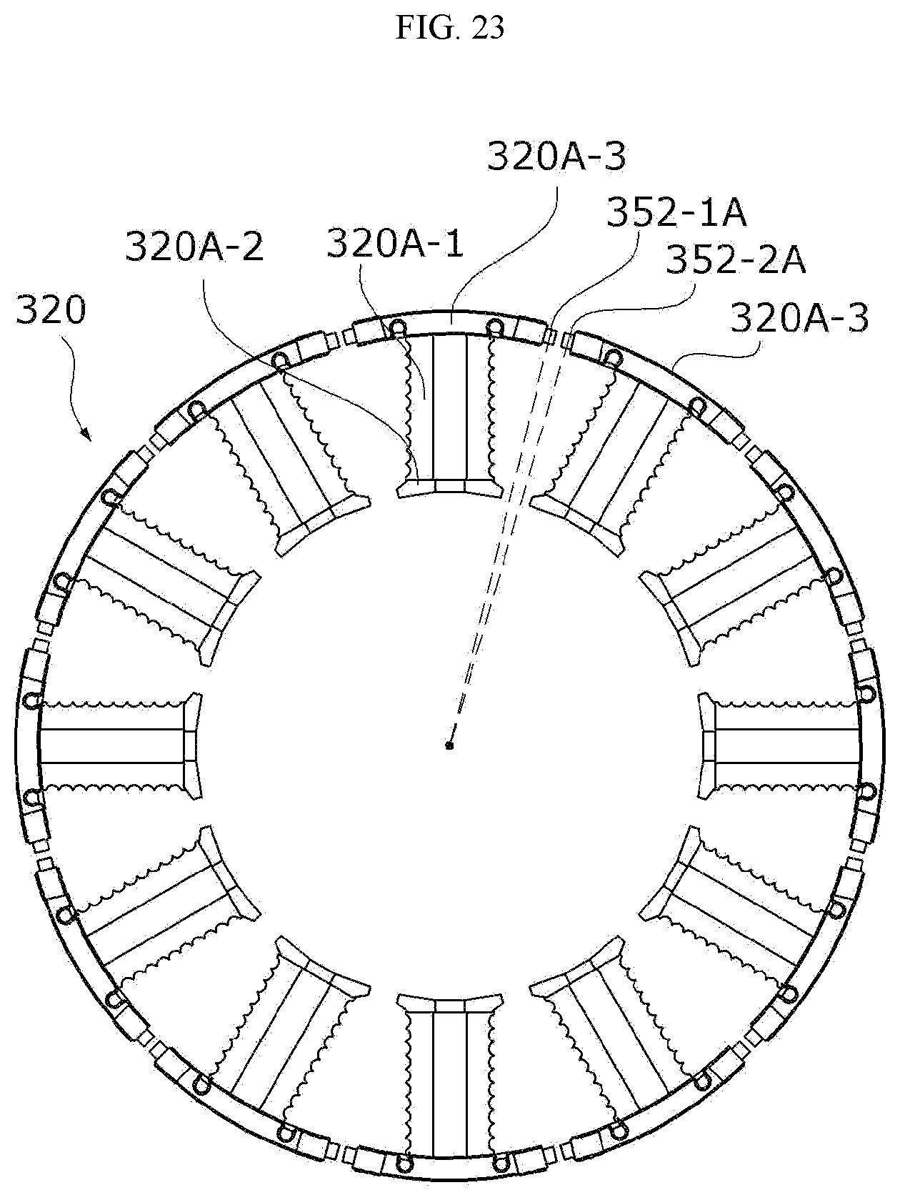 Patent US12101006 Figure 20 – Motor, and method for manufacturing stator provided in motor
