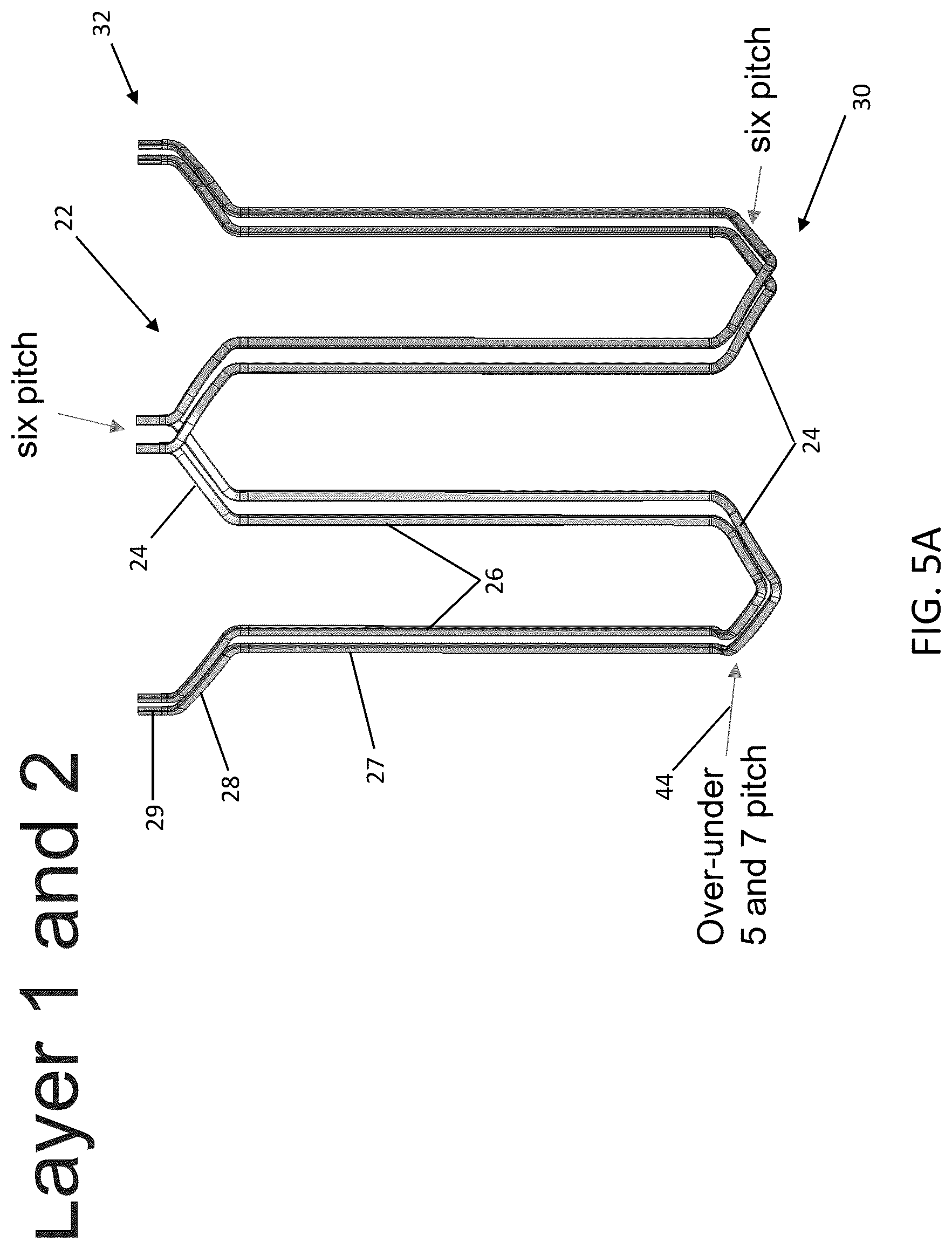 Patent US12101008 Figure 7 – Stator with different conductor twists to create phase shifting