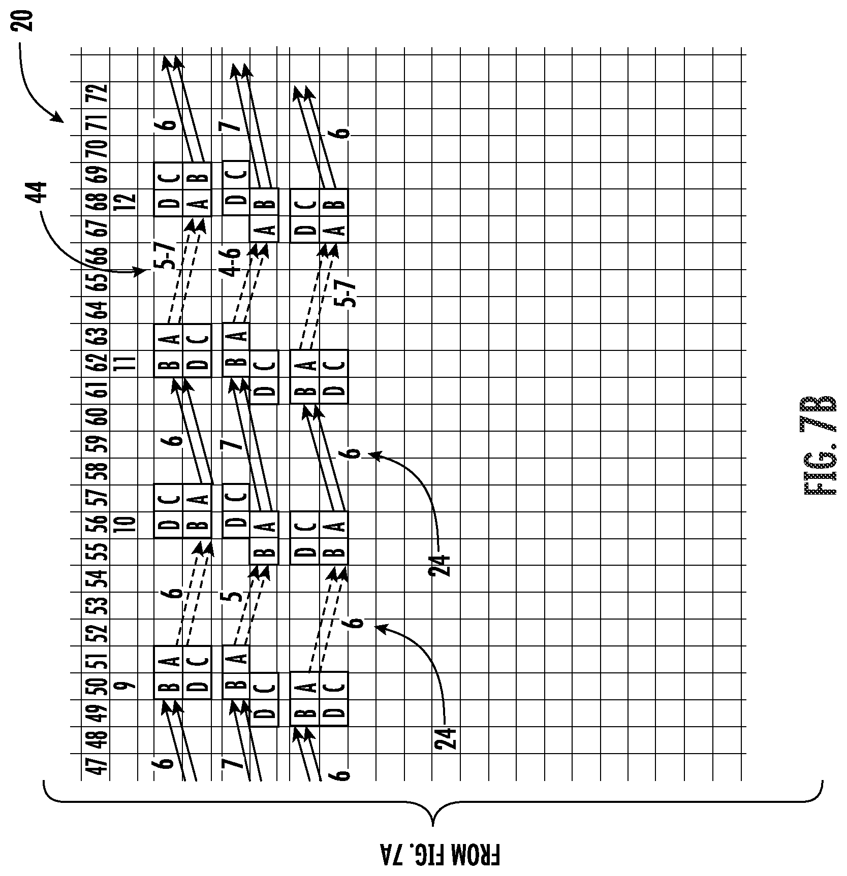 Patent US12101008 Figure 12 – Stator with different conductor twists to create phase shifting