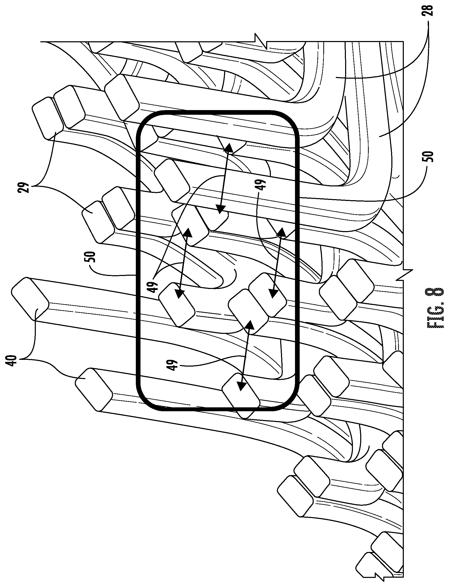 Patent US12101008 Figure 13 – Stator with different conductor twists to create phase shifting