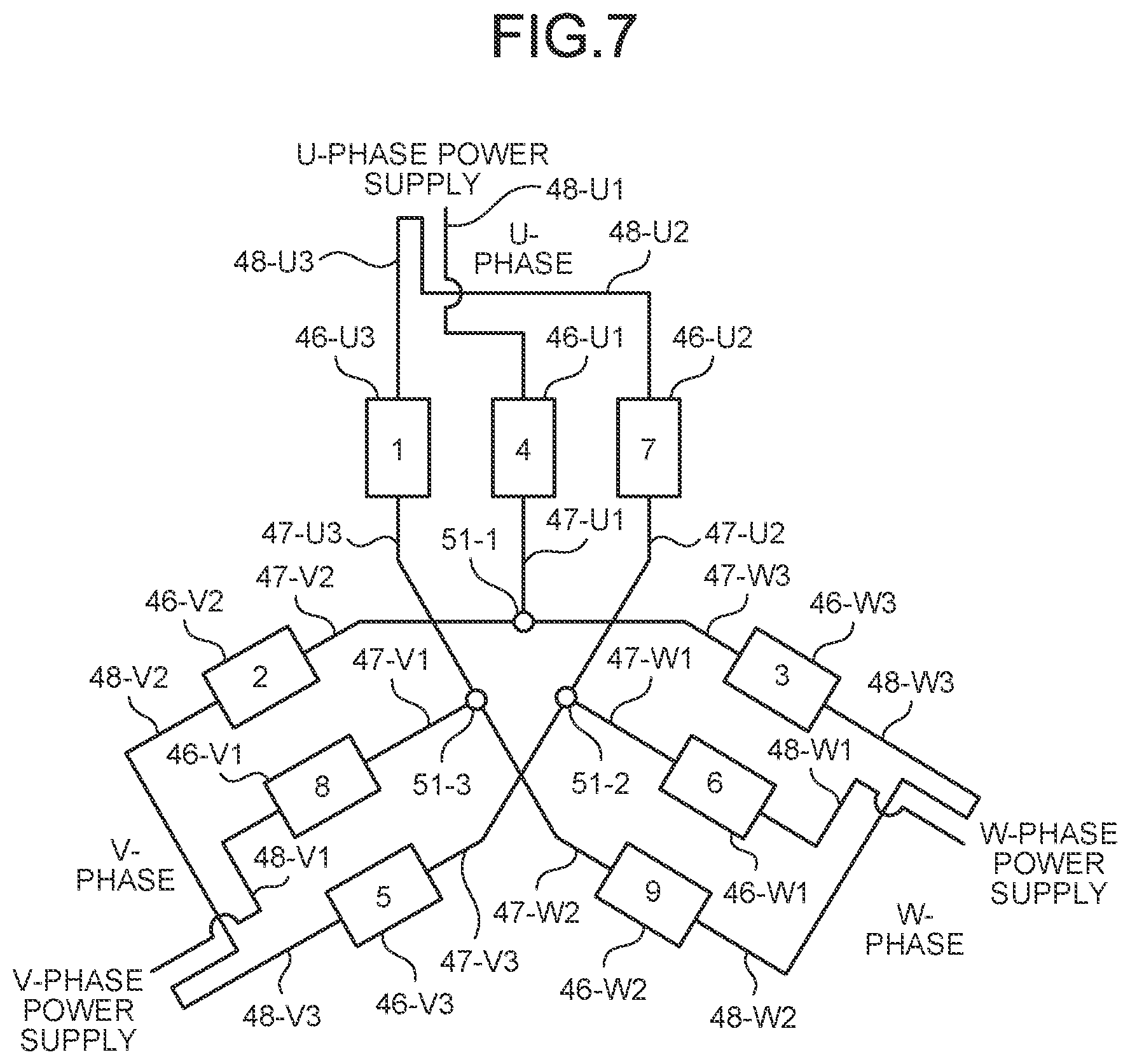 Patent US12101009 Figure 7 – Motor and compressor