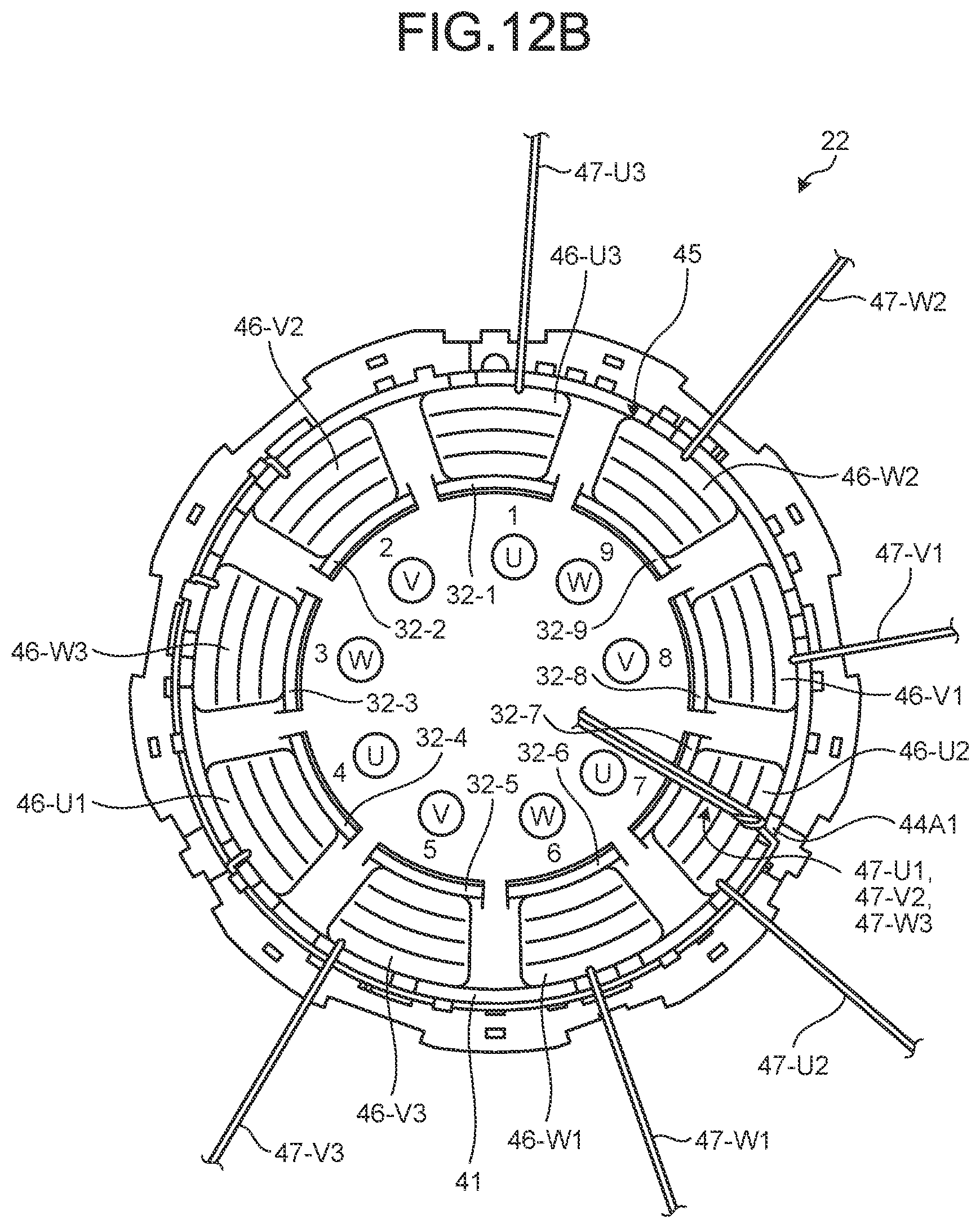Patent US12101009 Figure 12 – Motor and compressor