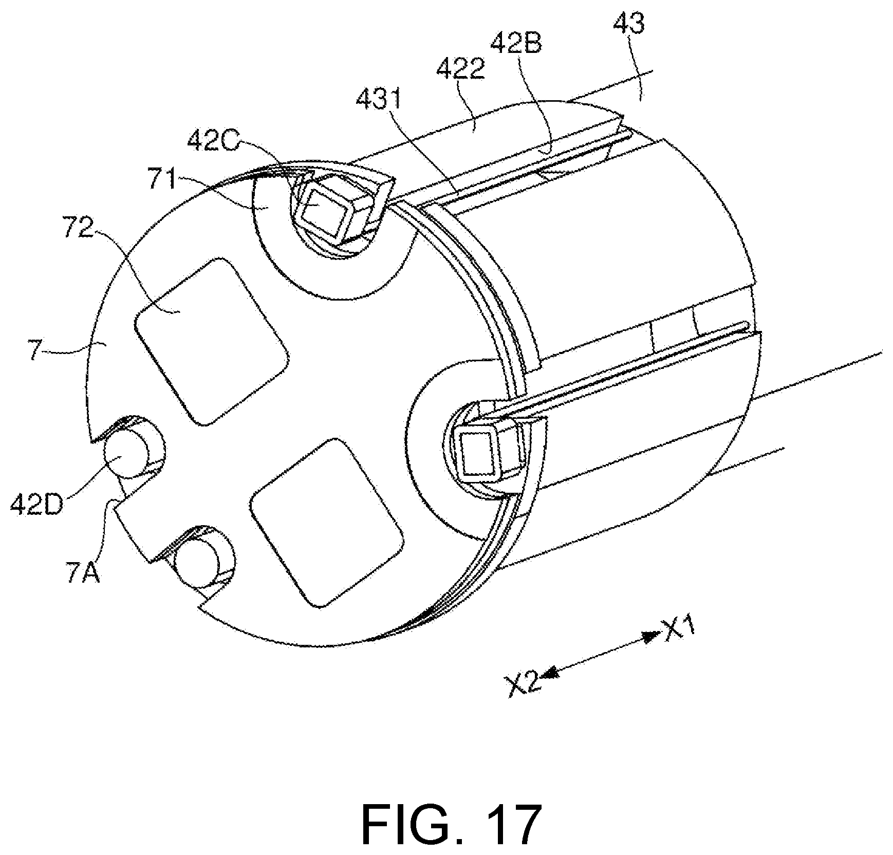 Patent US12101010 Figure 11 – Vibration motor with bearing portion and air passage and air hole