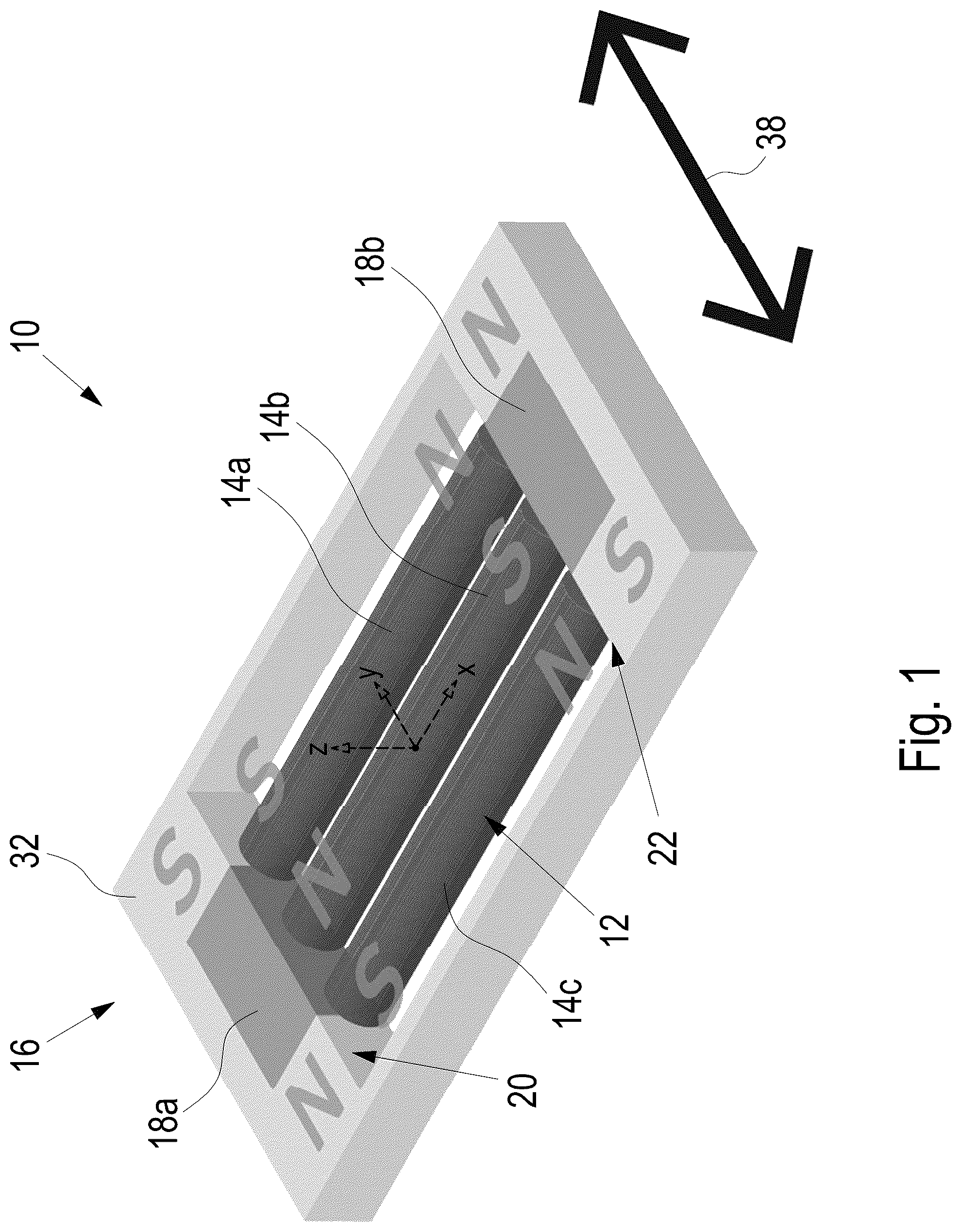 Patent US12101011 Figure 1 – Electromagnetic actuator