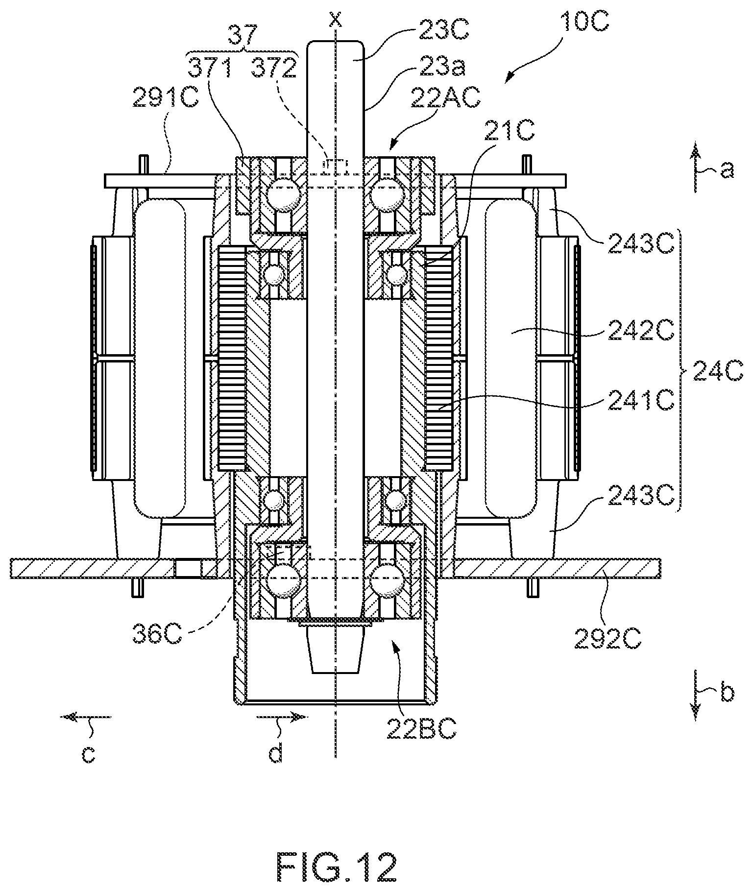 Patent US12101013 Figure 12 – Motor, motor state detection device, and motor state determination device
