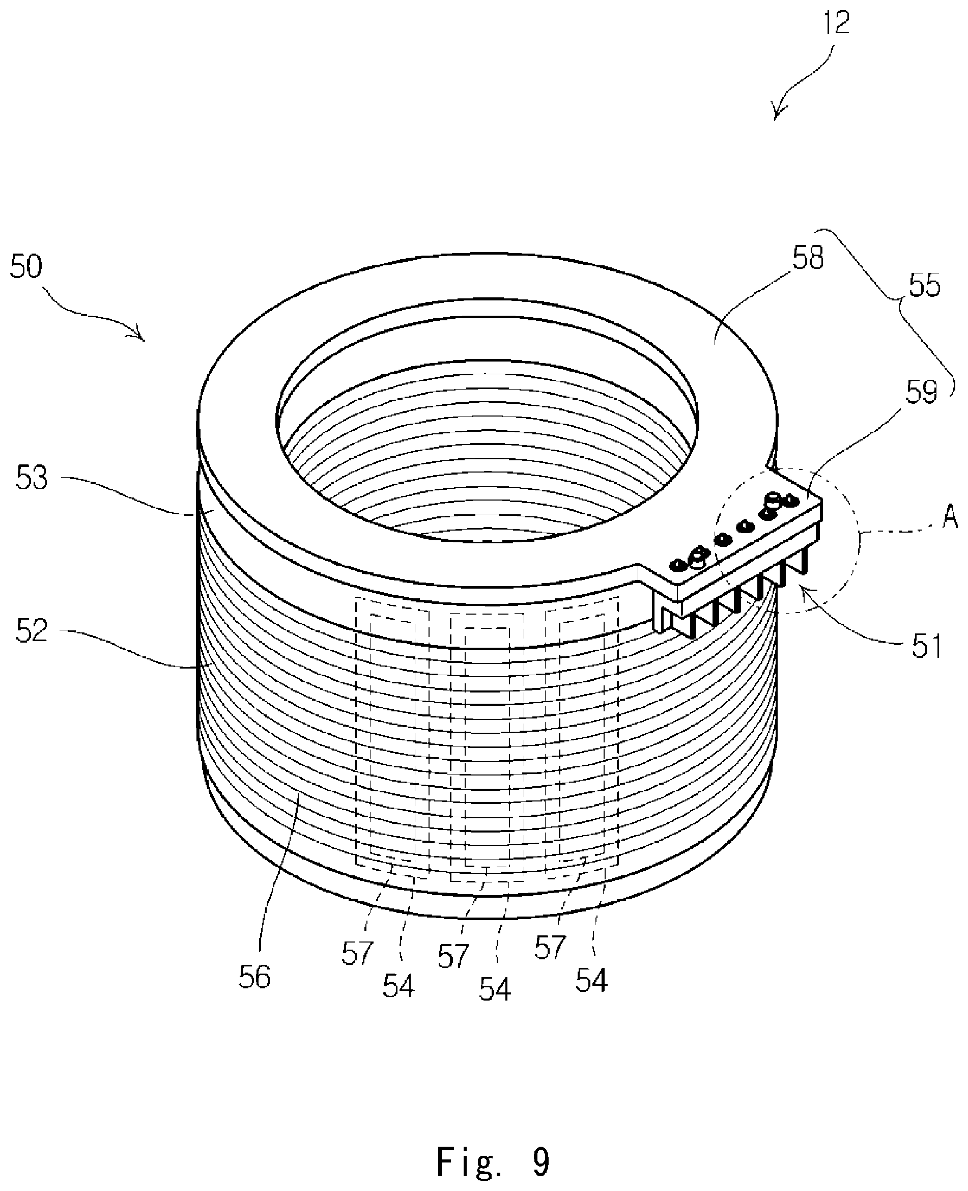 Patent US12101014 Figure 5 – Rotary electric motor