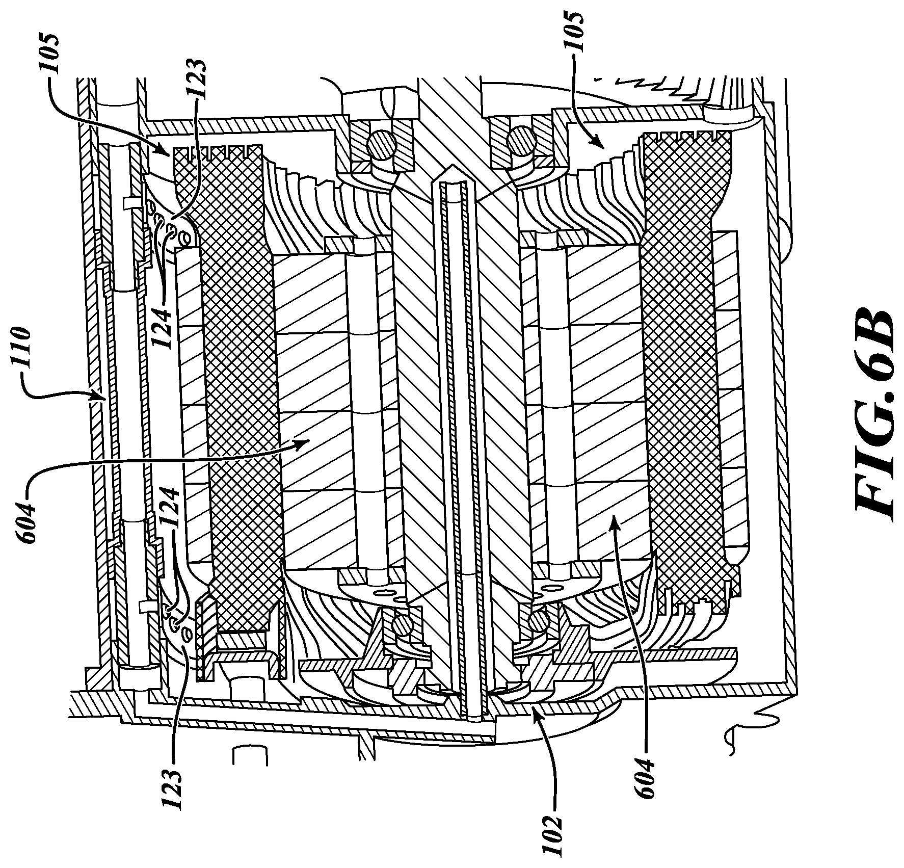 Patent US12101017 Figure 7 – Coolant fluid sprayer assembly for electric motor