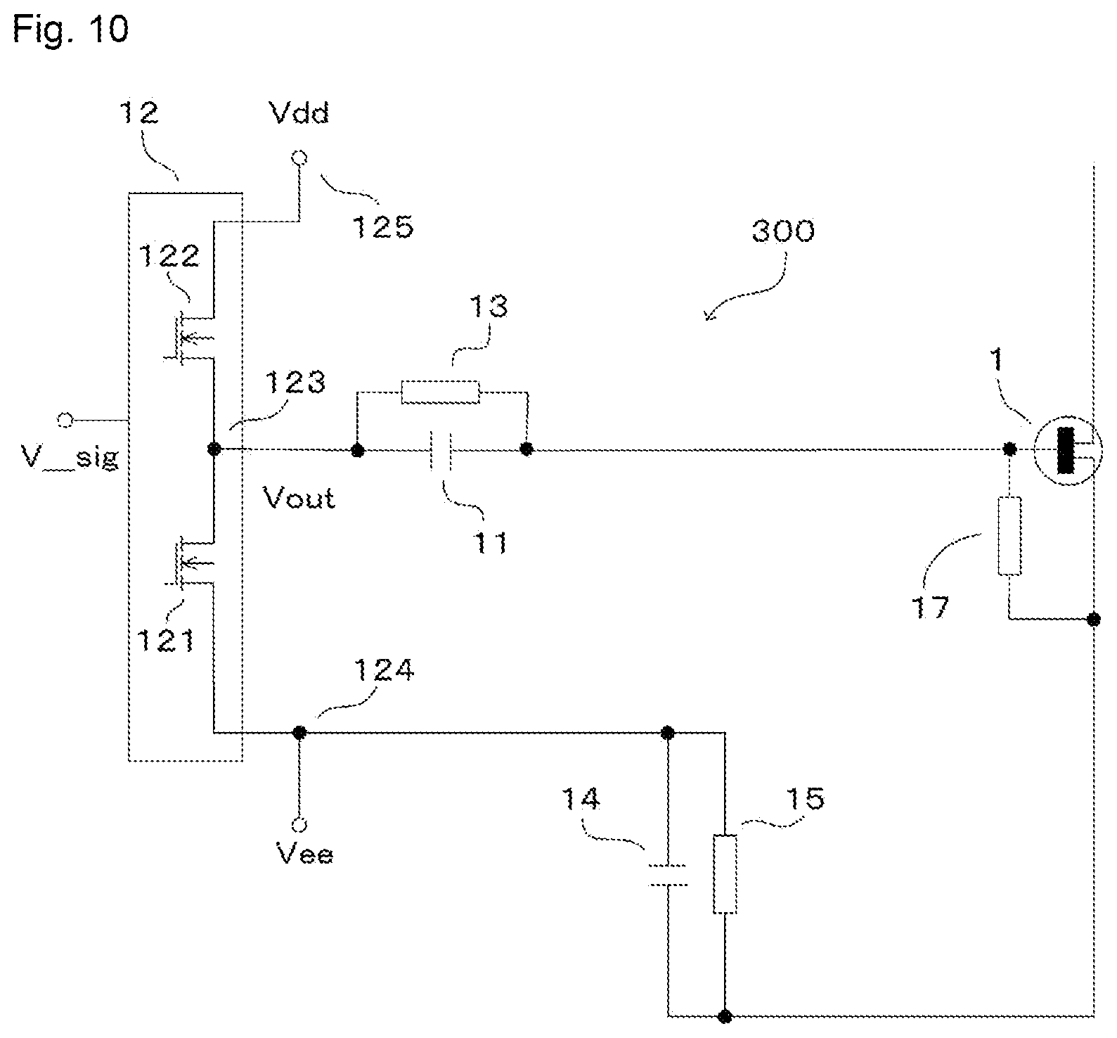 Patent US12101018 Figure 10 – Driving circuit for switching element and switching circuit