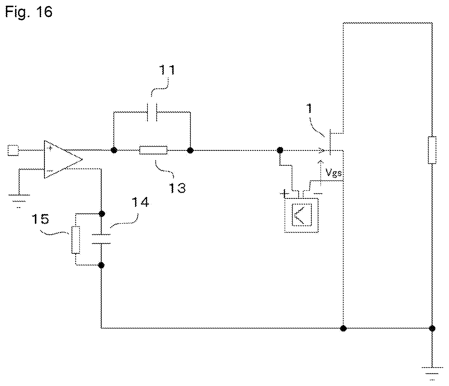 Patent US12101018 Figure 16 – Driving circuit for switching element and switching circuit