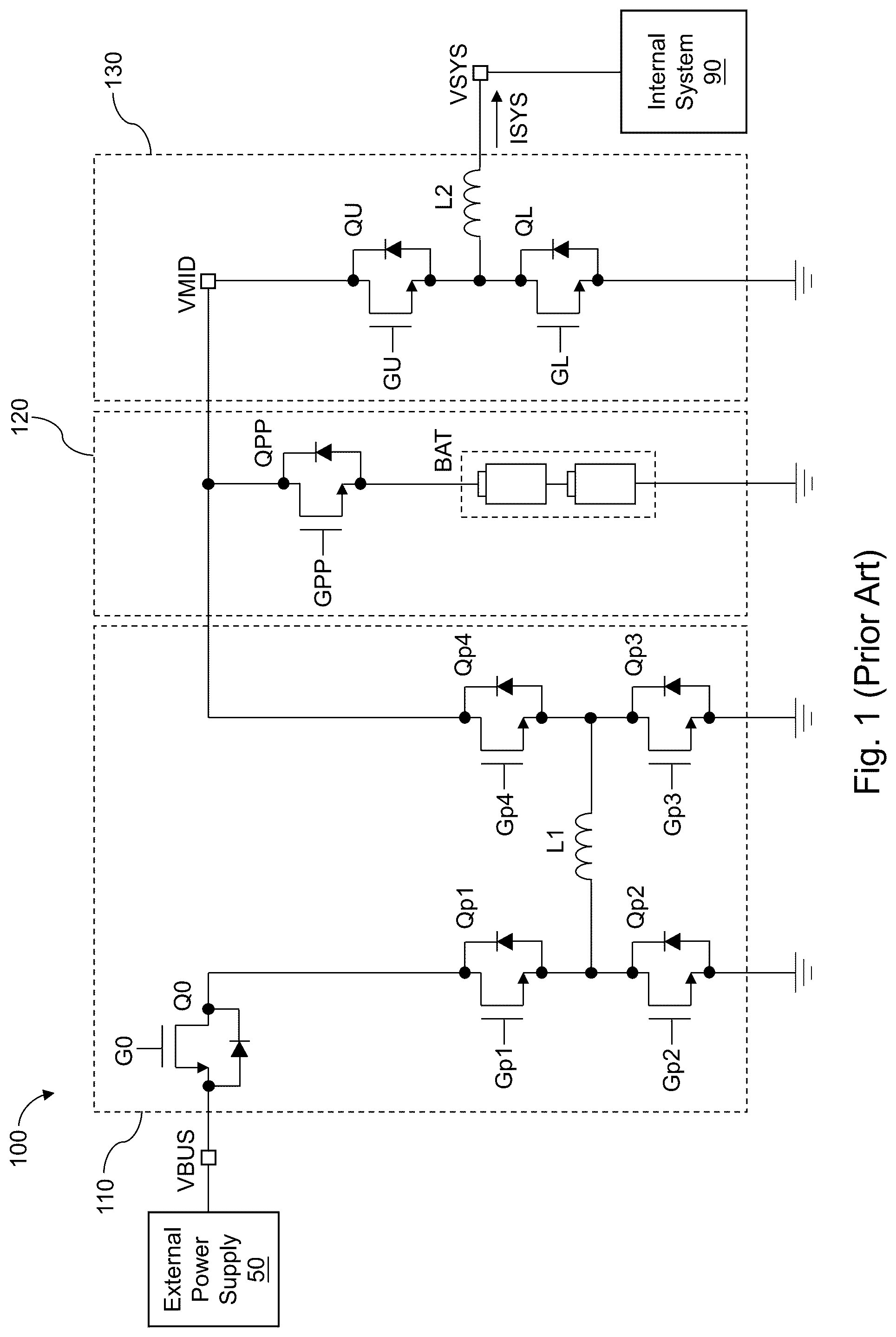 Patent US12101020 Figure 1 – Multi-mode power system and power conversion circuit thereof