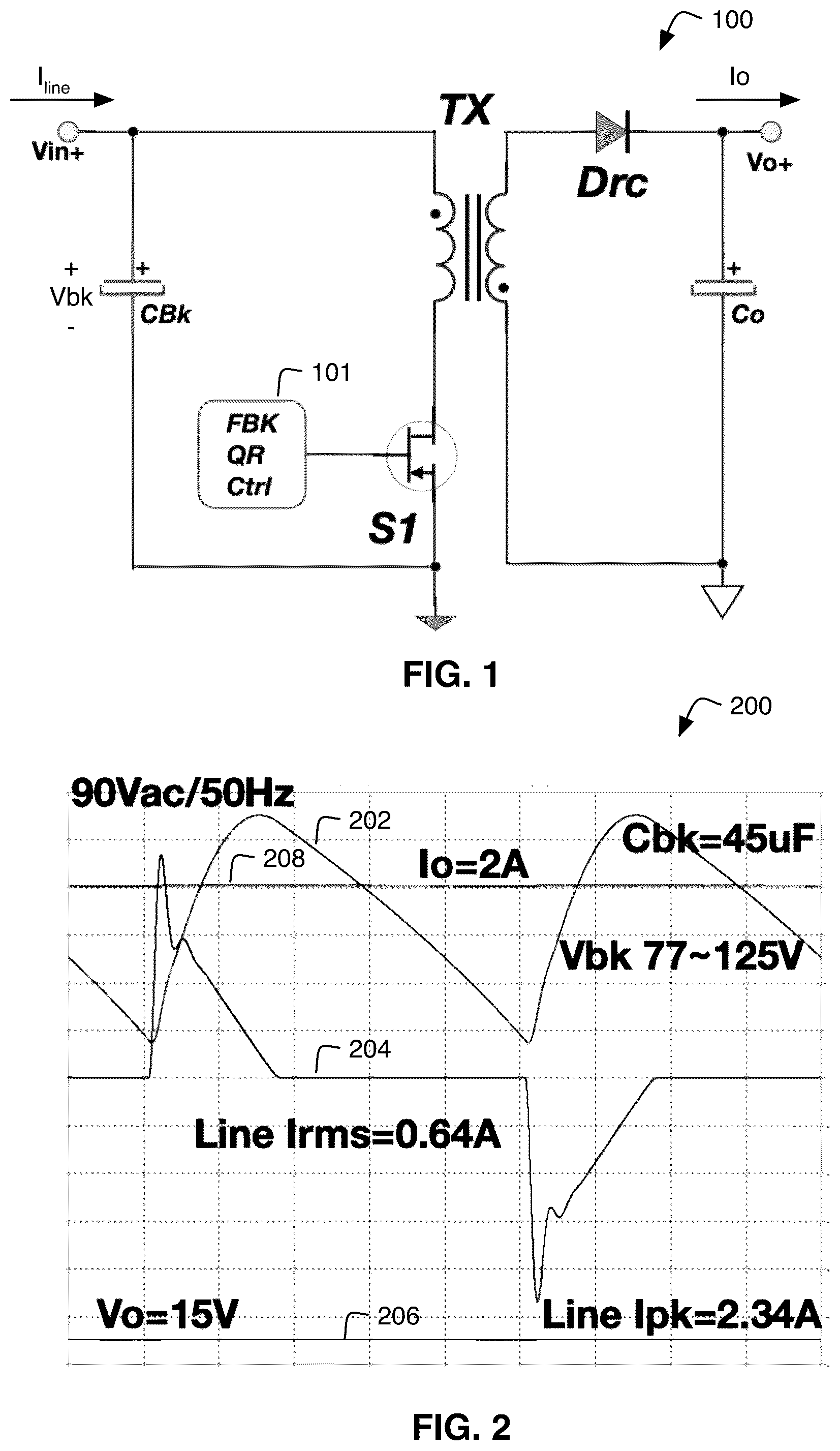 Patent US12101023 Figure 1 – Low power PFC converter