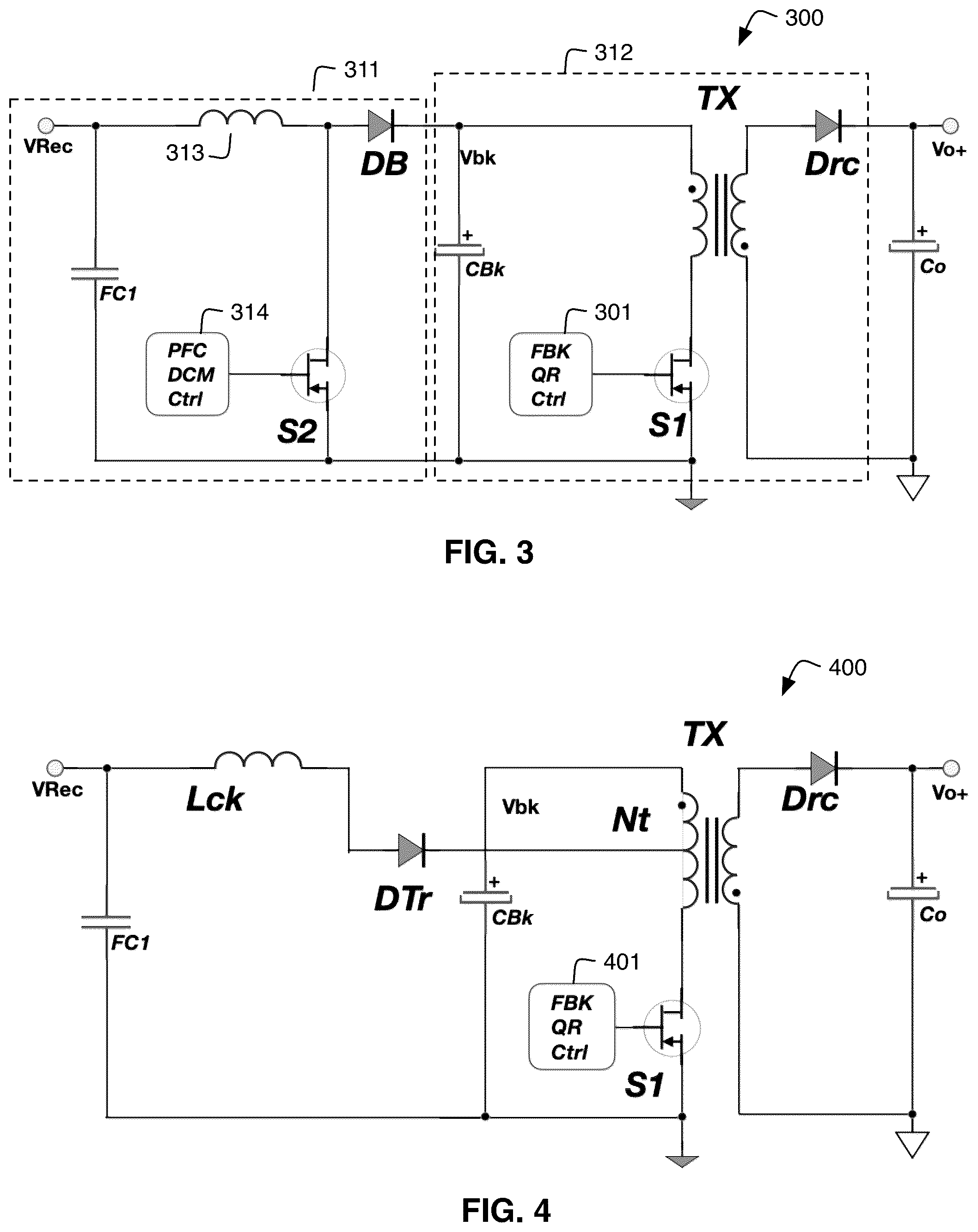 Patent US12101023 Figure 2 – Low power PFC converter