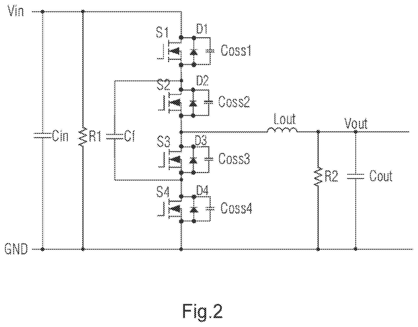 Patent US12101024 Figure 2 – Switching control method for three-level flying-capacitor converter