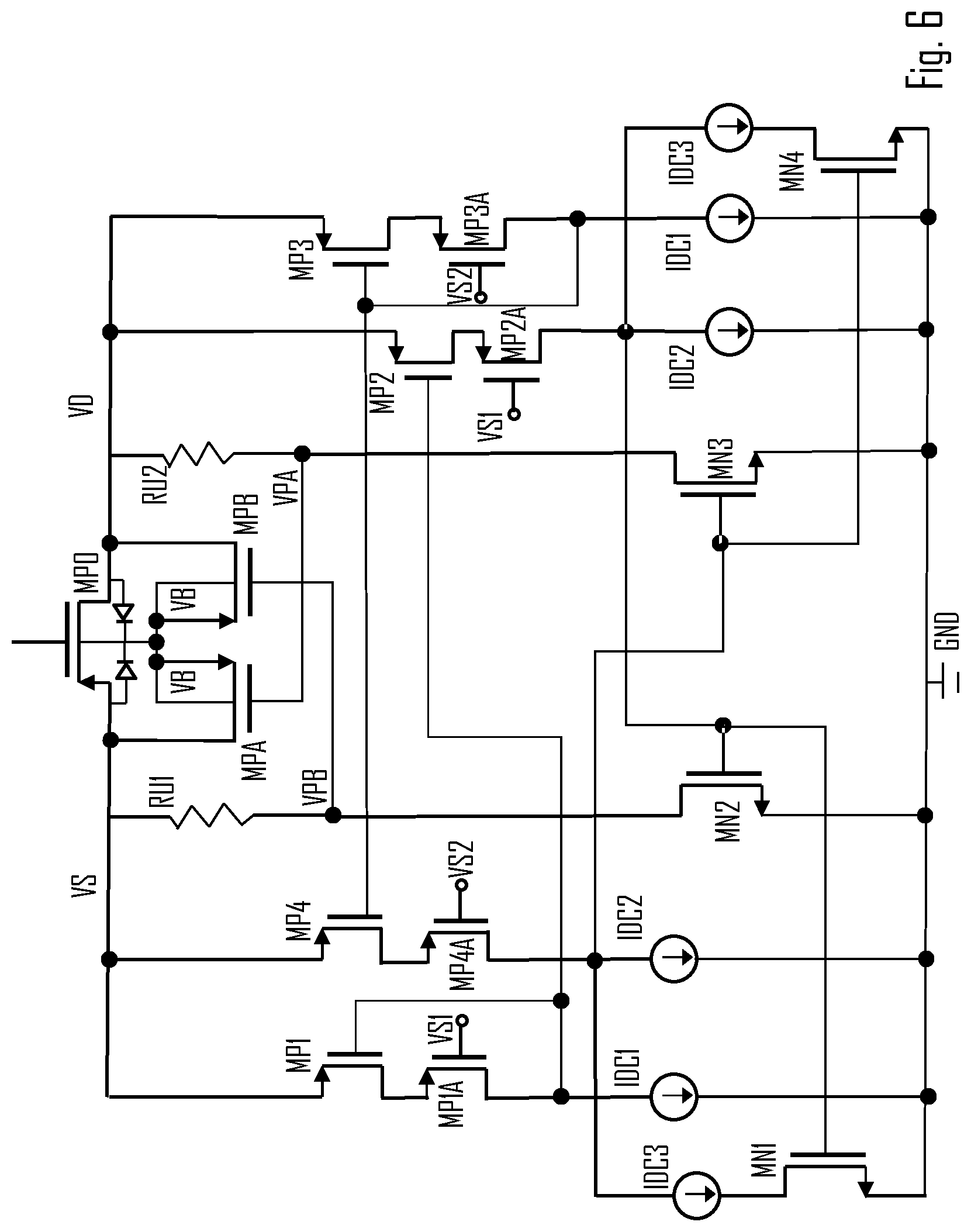 Patent US12101027 Figure 5 – Bulk switching circuitry