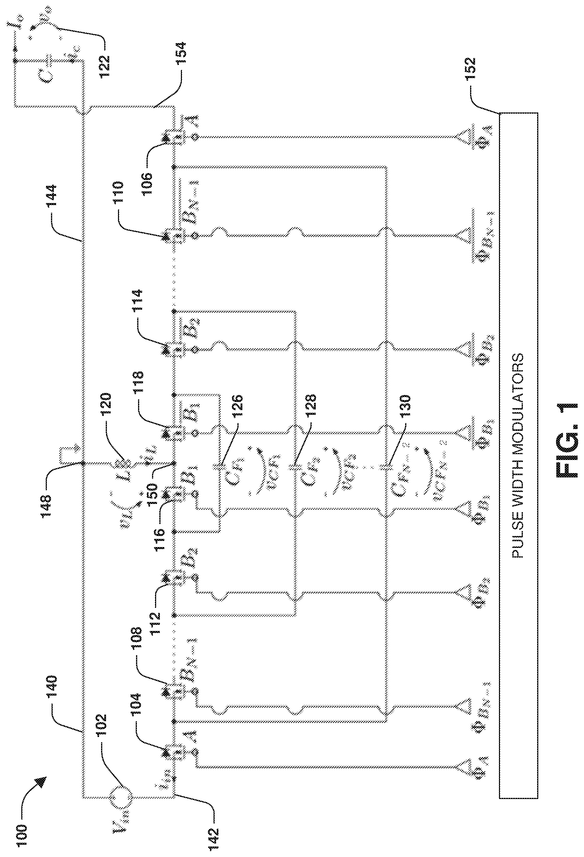 Patent US12101030 Figure 1 – Multi-level inverting buck-boost converter architecture