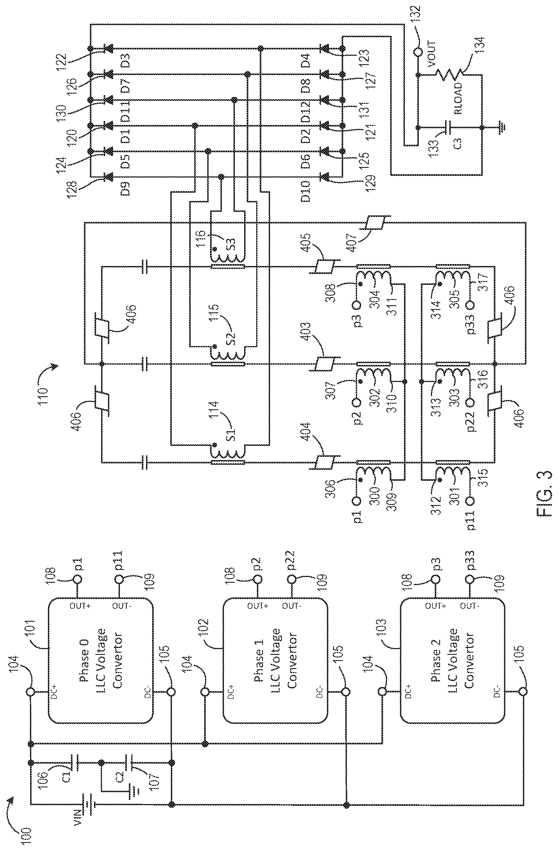 Patent US12101032 Figure 3 – Multi-phase voltage converter current balancing