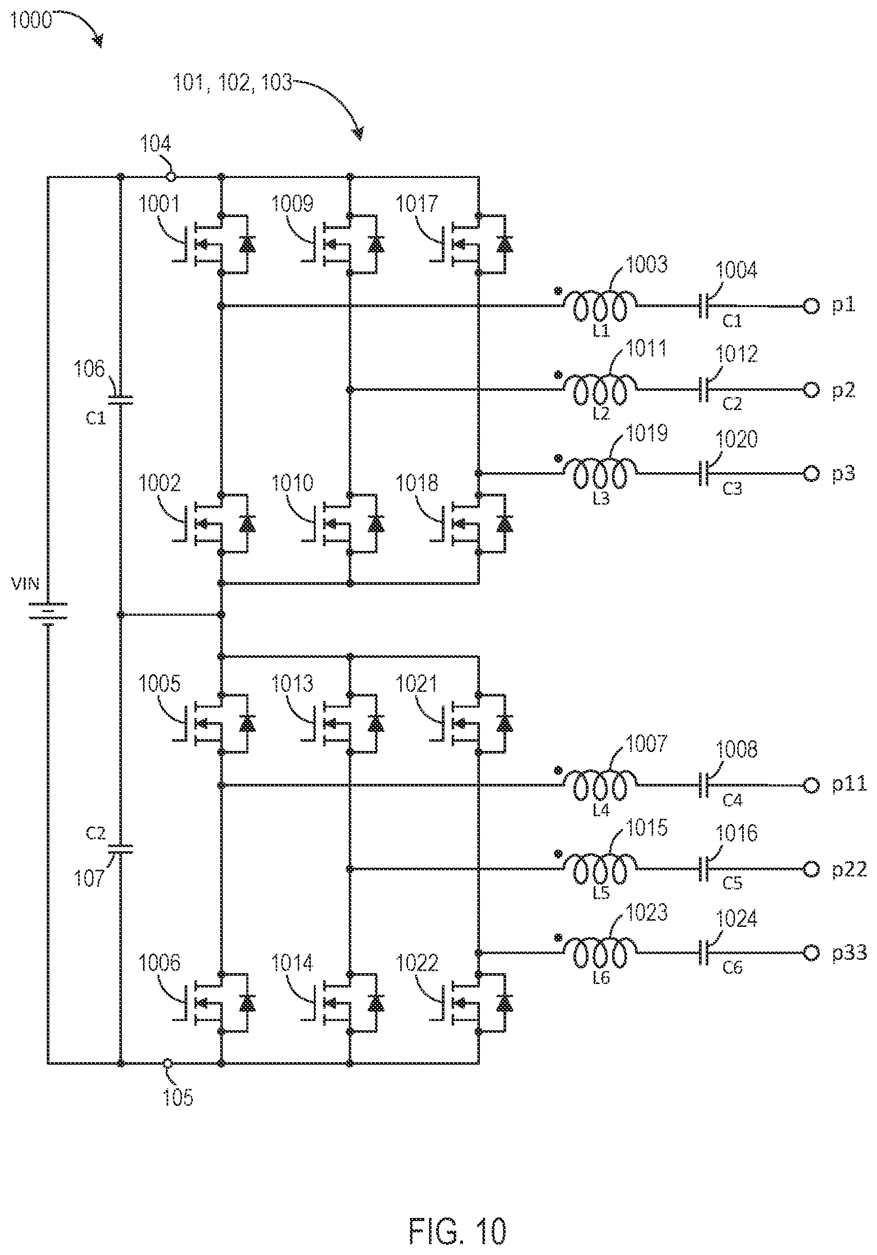 Patent US12101032 Figure 8 – Multi-phase voltage converter current balancing
