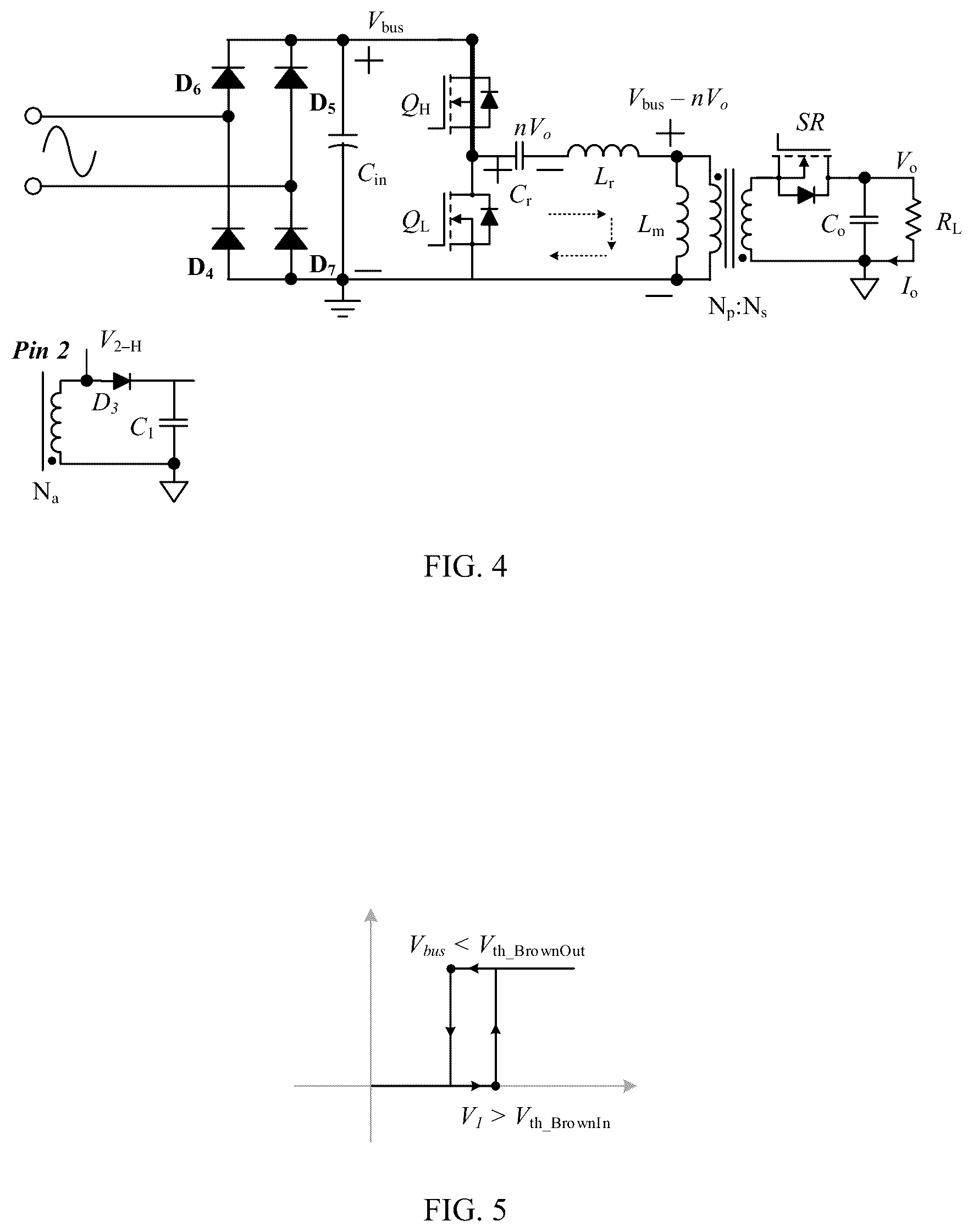 Patent US12101033 Figure 3 – Asymmetrical half-bridge flyback and control method
