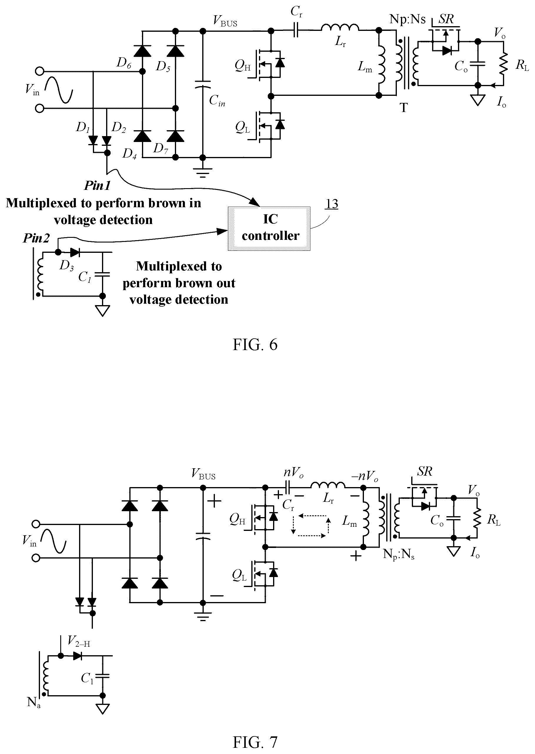 Patent US12101033 Figure 4 – Asymmetrical half-bridge flyback and control method