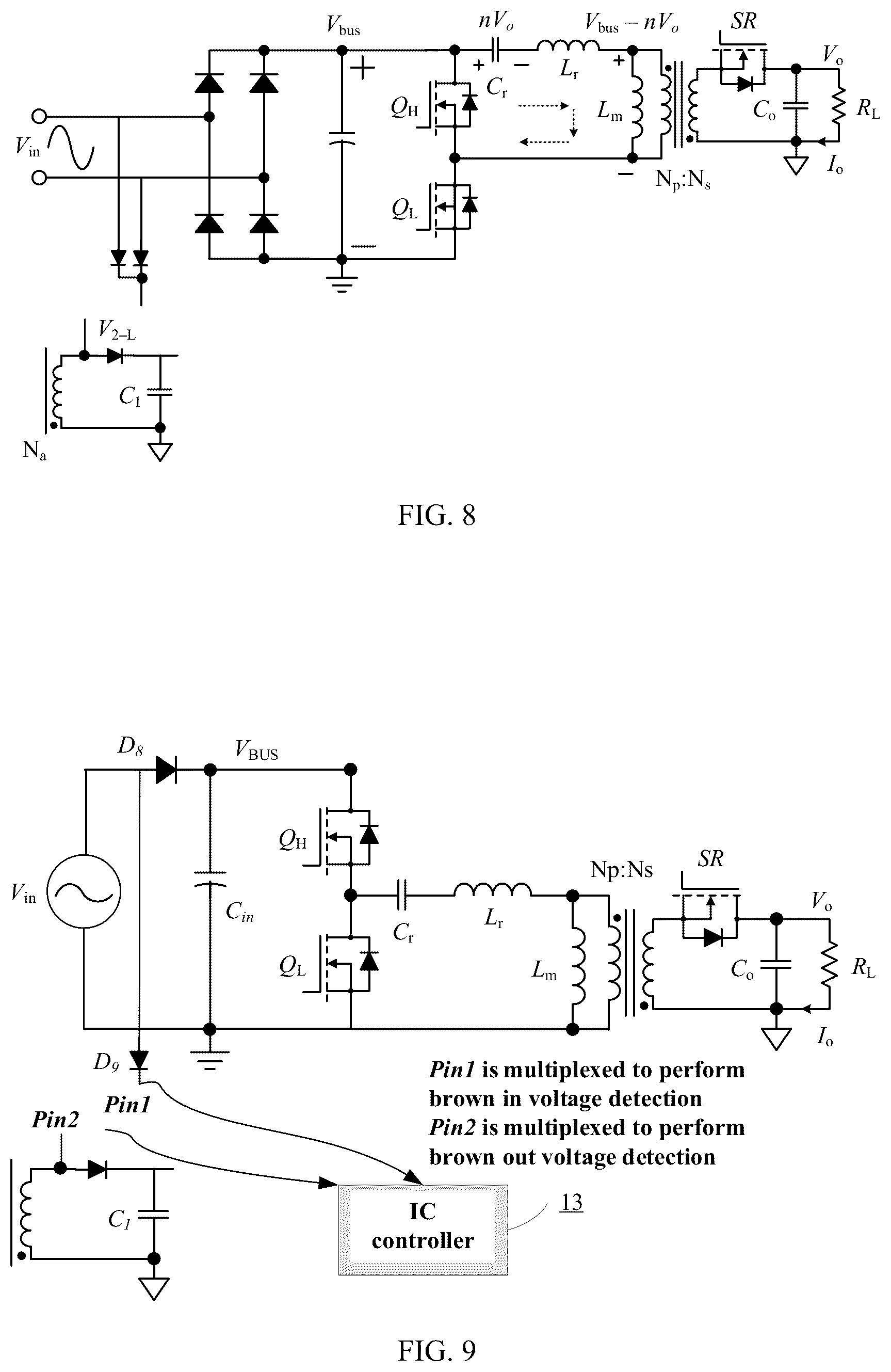Patent US12101033 Figure 5 – Asymmetrical half-bridge flyback and control method