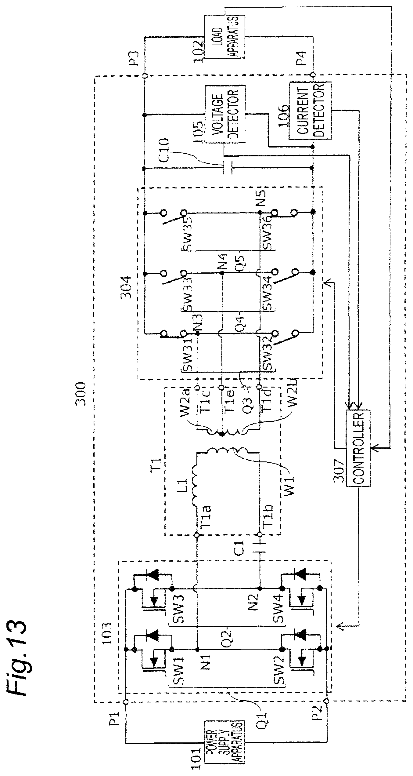 Patent US12101034 Figure 11 – Power converter apparatus converting input power having a predetermined voltage into output power having a predetermined output voltage over wide range with higher efficiency