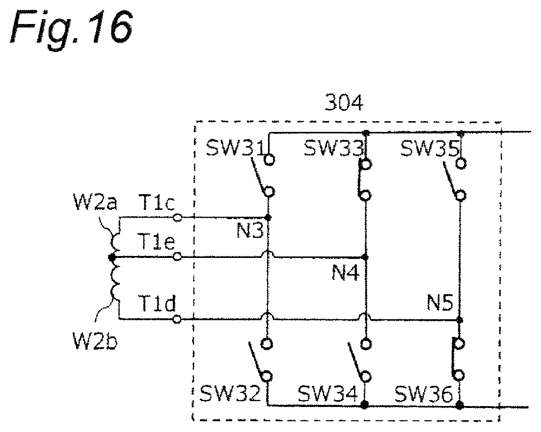Patent US12101034 Figure 14 – Power converter apparatus converting input power having a predetermined voltage into output power having a predetermined output voltage over wide range with higher efficiency