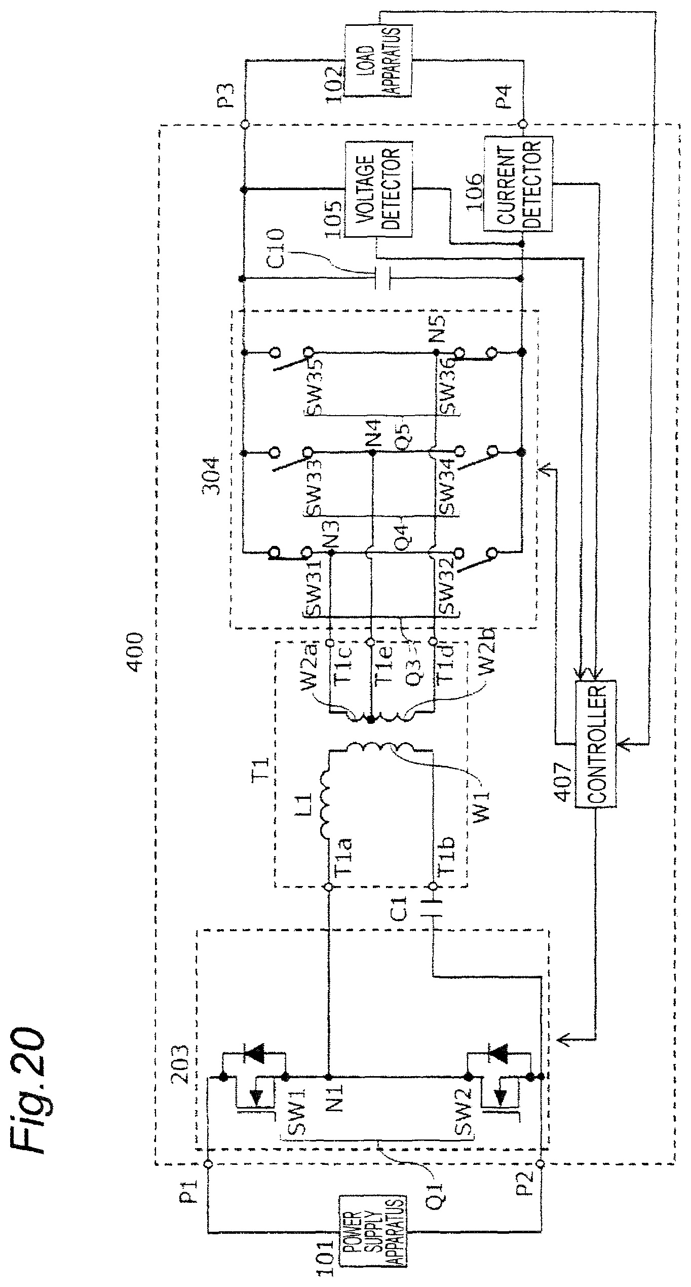 Patent US12101034 Figure 17 – Power converter apparatus converting input power having a predetermined voltage into output power having a predetermined output voltage over wide range with higher efficiency