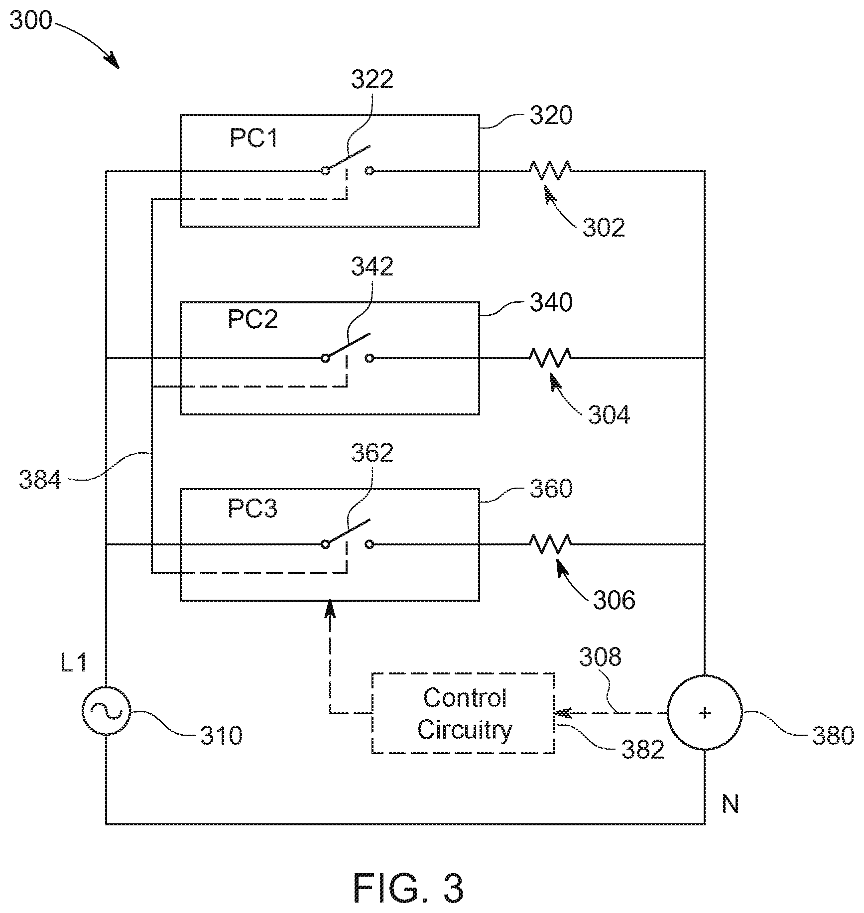 Patent US12101035 Figure 4 – System with multiple power controllers to reduce harmonics