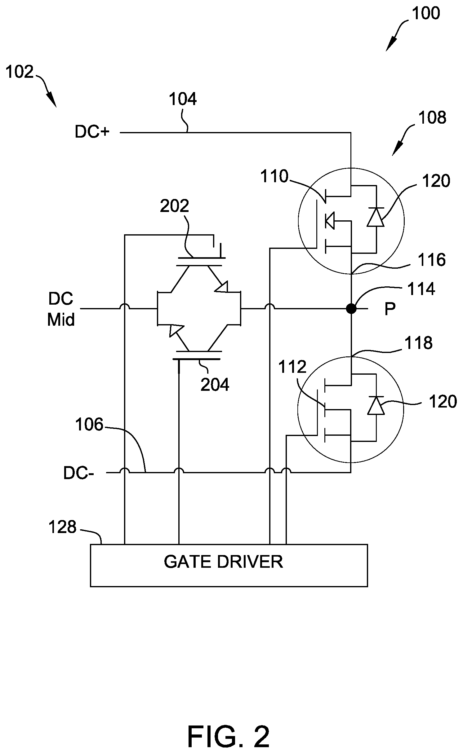 Patent US12101038 Figure 2 – Uninterruptible power supply having short circuit load capability