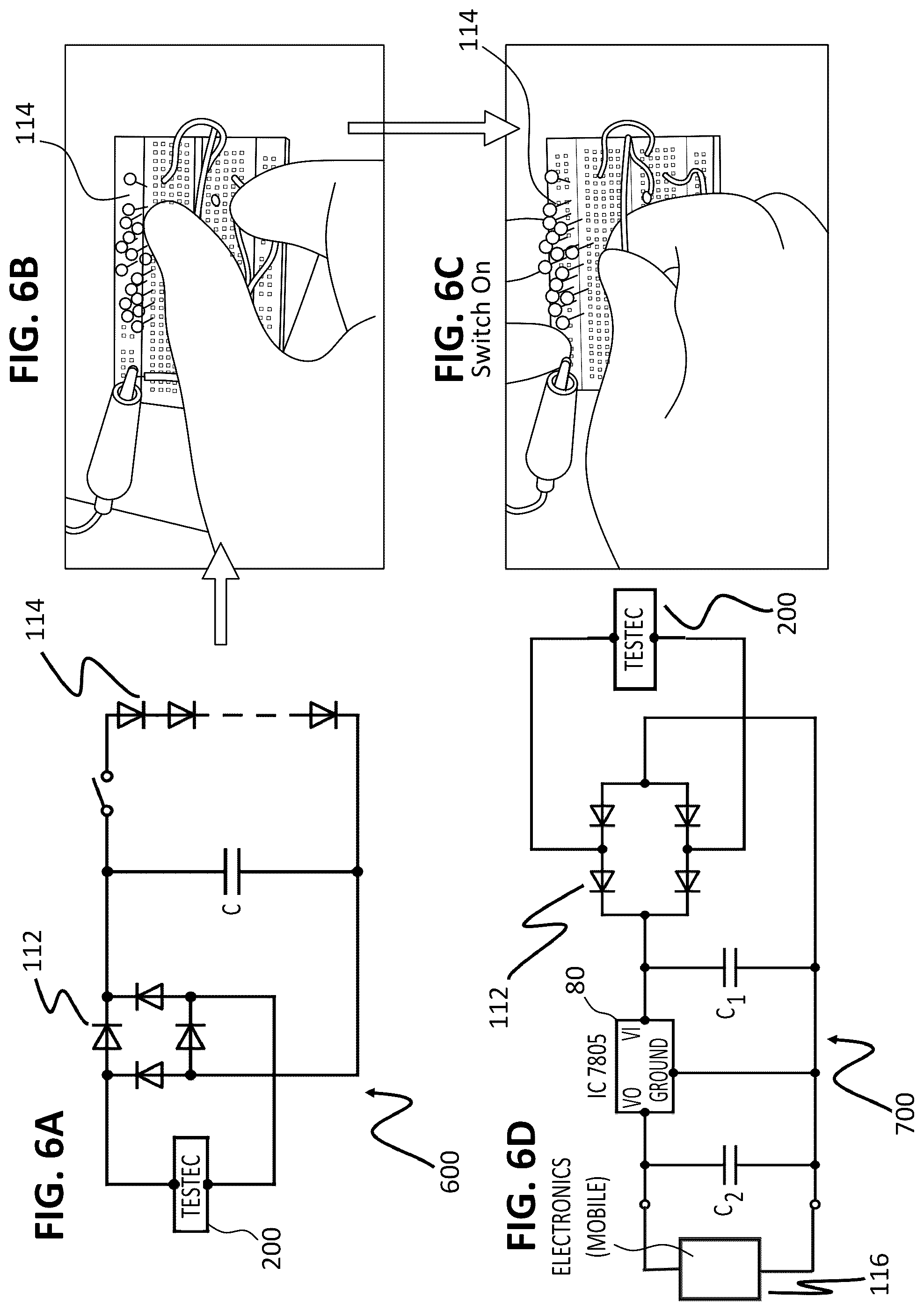 Patent US12101040 Figure 6 – Self-sustainable triboelectric energy case for powering devices