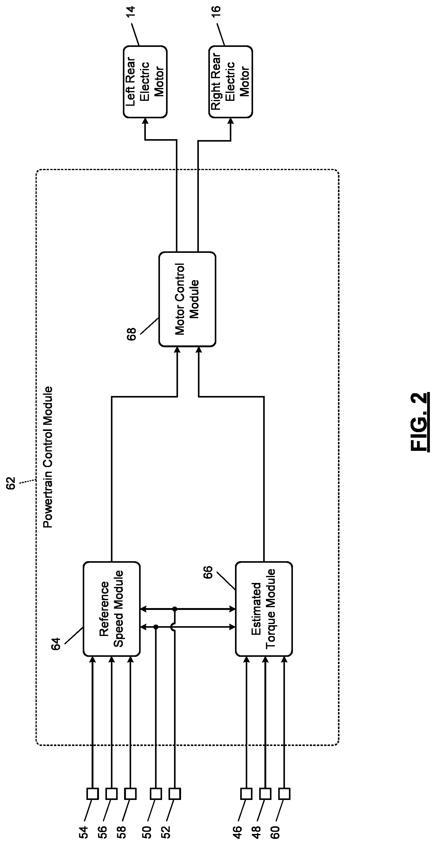 Patent US12101042 Figure 2 – System and method for controlling electric motors to function as a virtual electronic locking differential