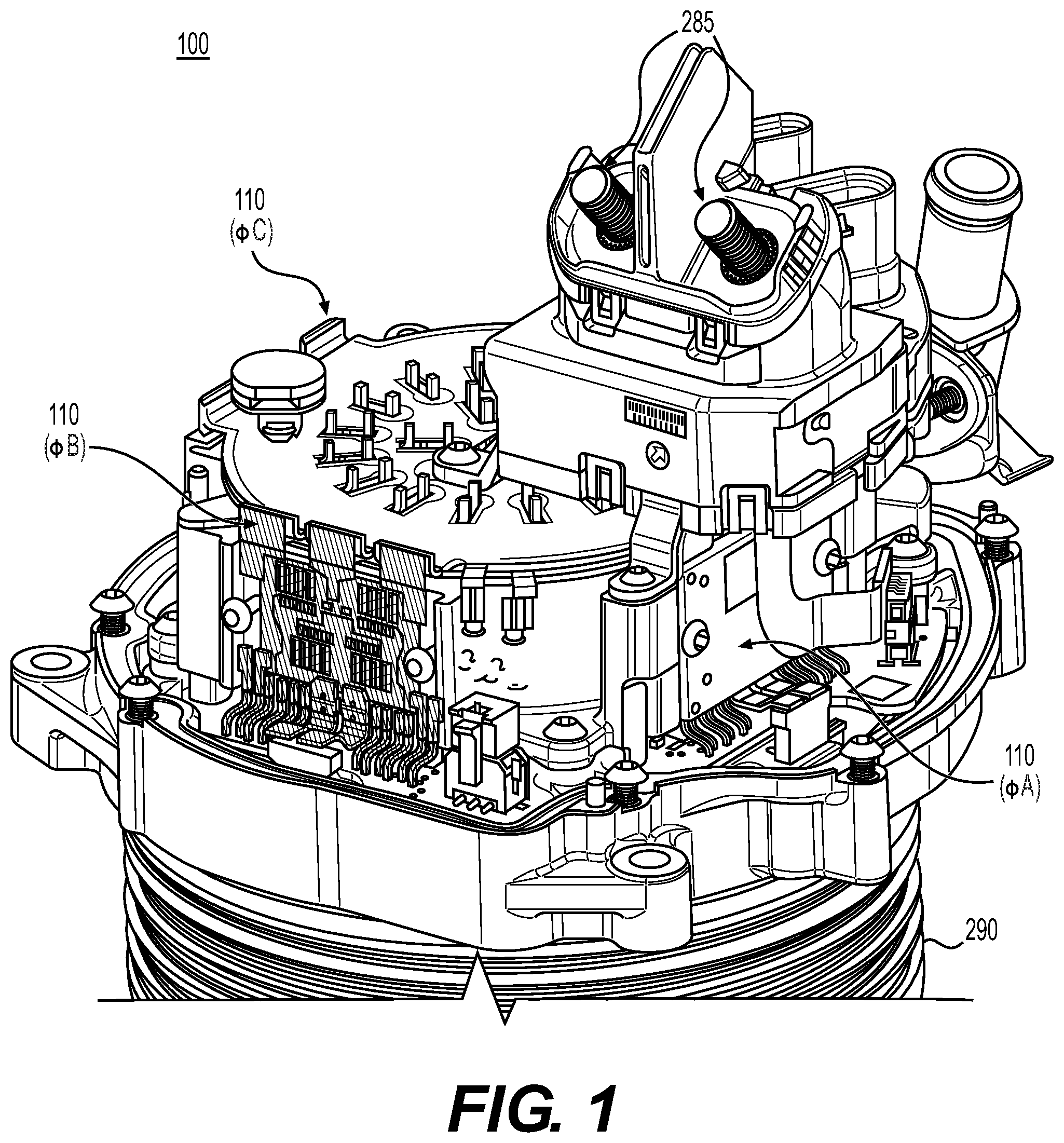 Patent US12101047 Figure 1 – Systems and methods for inverter with hybrid power device switching