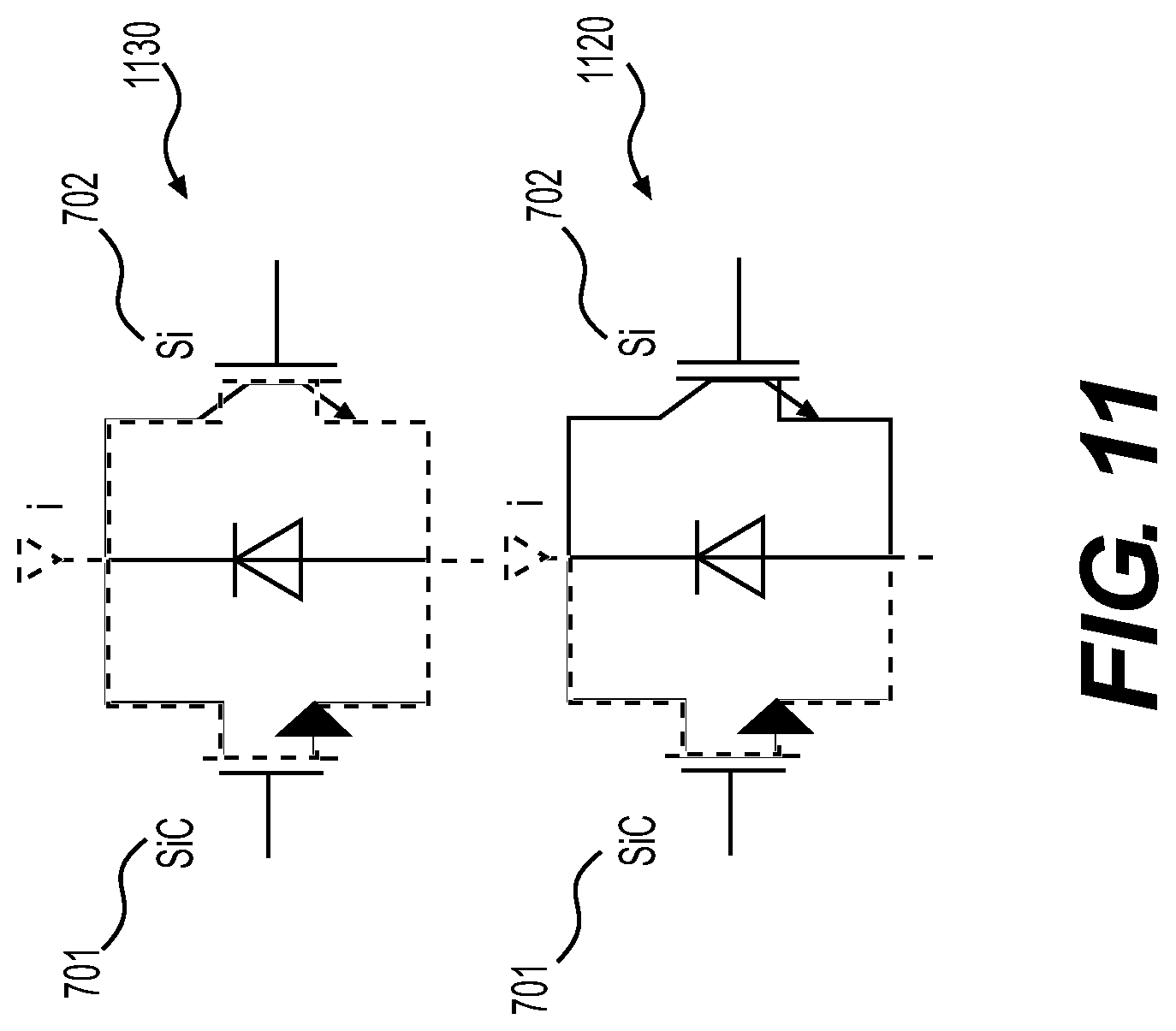 Patent US12101047 Figure 11 – Systems and methods for inverter with hybrid power device switching
