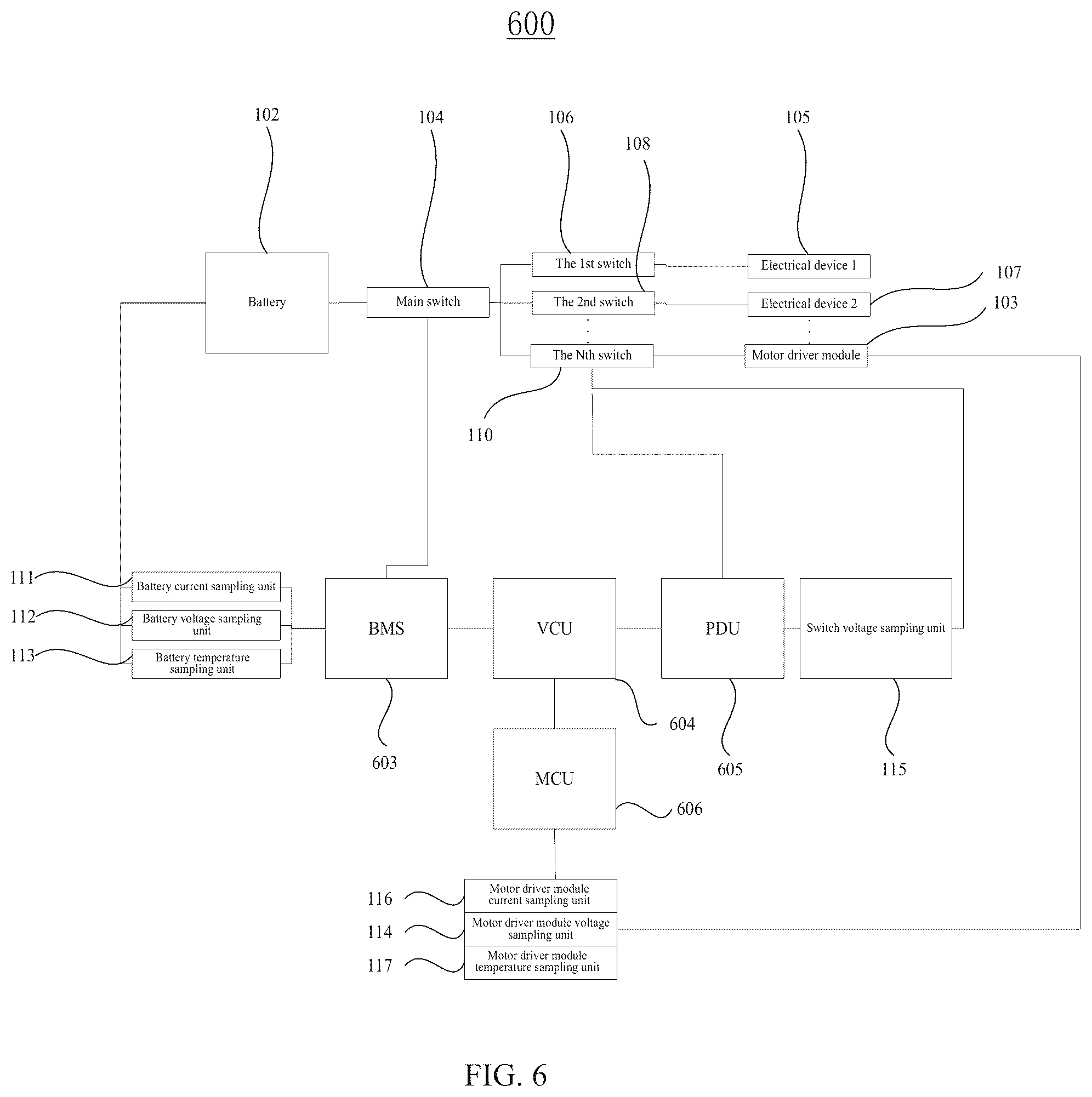 Patent US12101052 Figure 5 – Electric vehicle control system, control method, and computer-readable storage medium