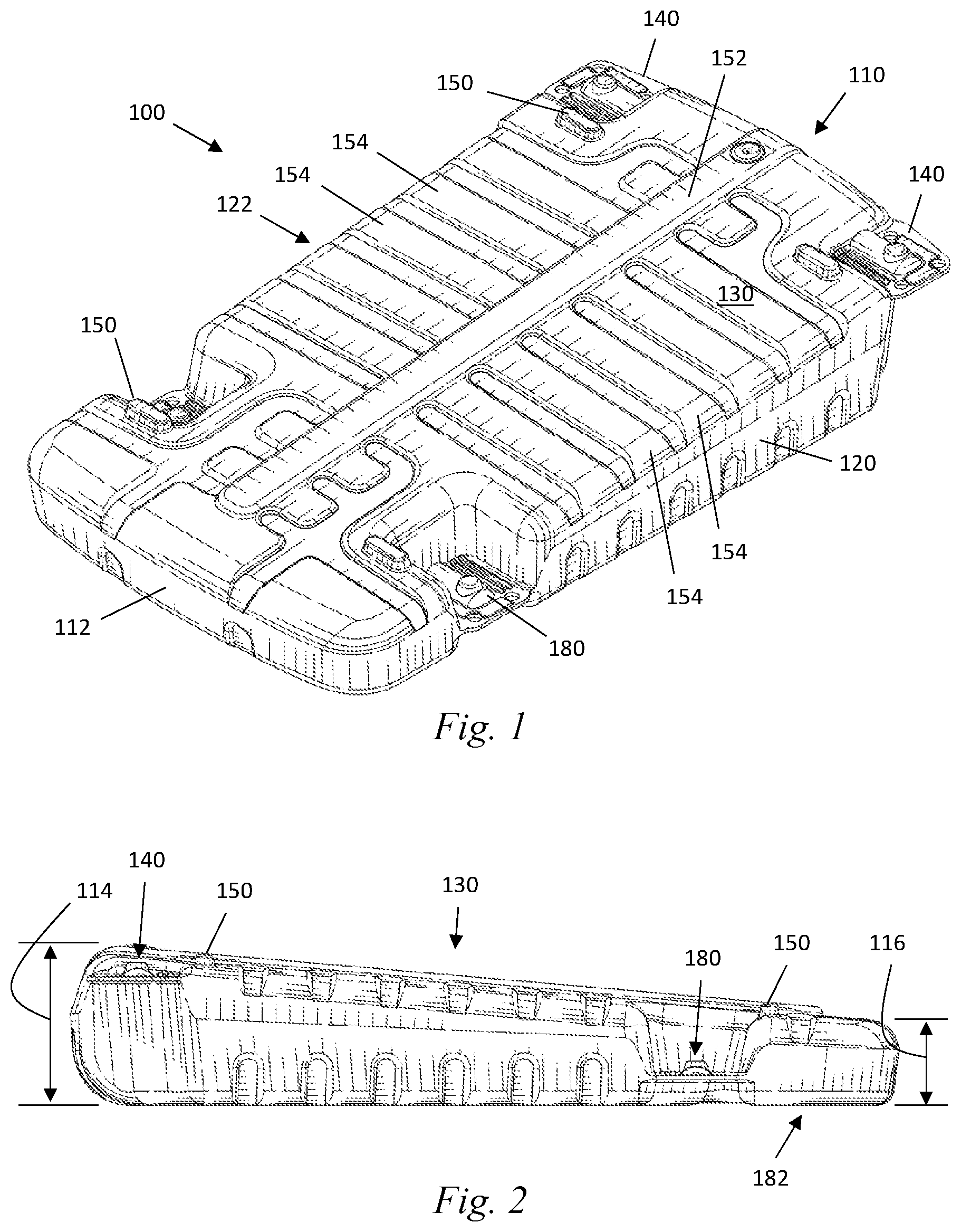 Patent US12101054 Figure 1 – Support base for photovoltaic panels