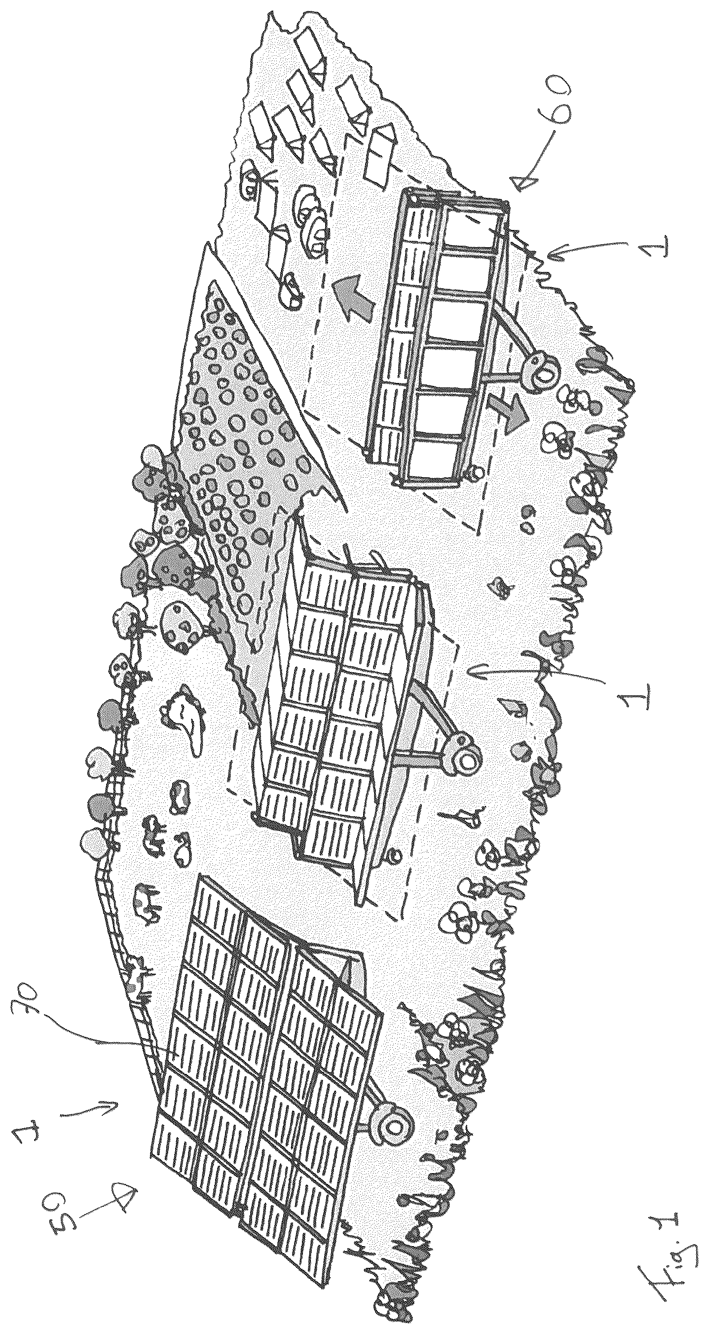 Patent US12101055 — Foldable solar panel assembly — Figure 1