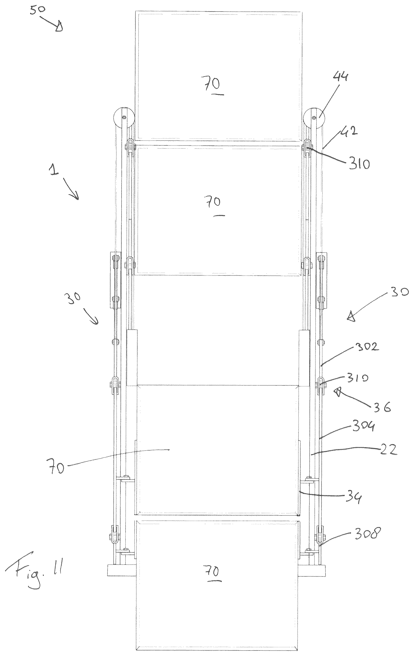 Patent US12101055 Figure 11 – Foldable solar panel assembly