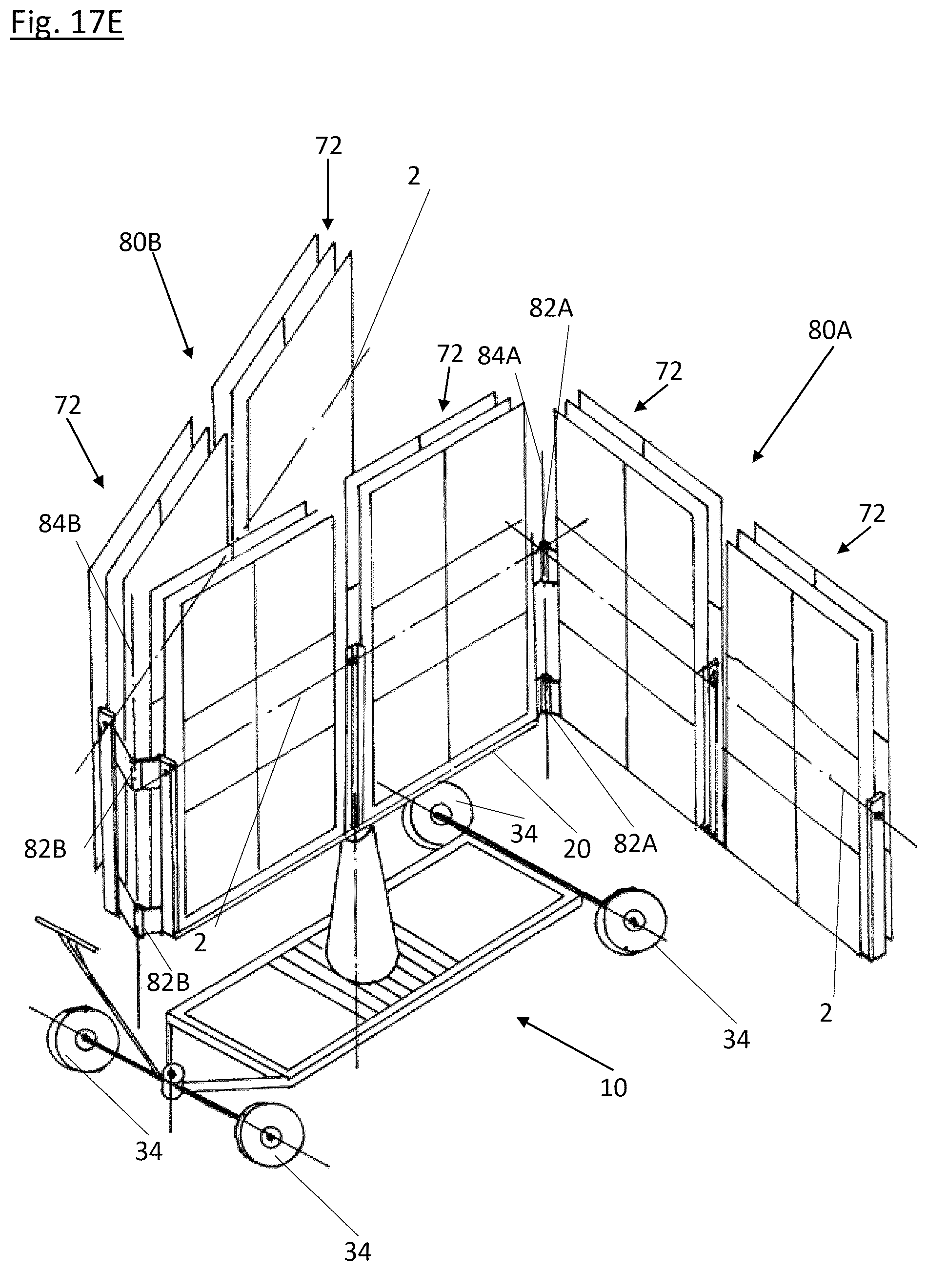 Patent US12101055 Figure 19 – Foldable solar panel assembly