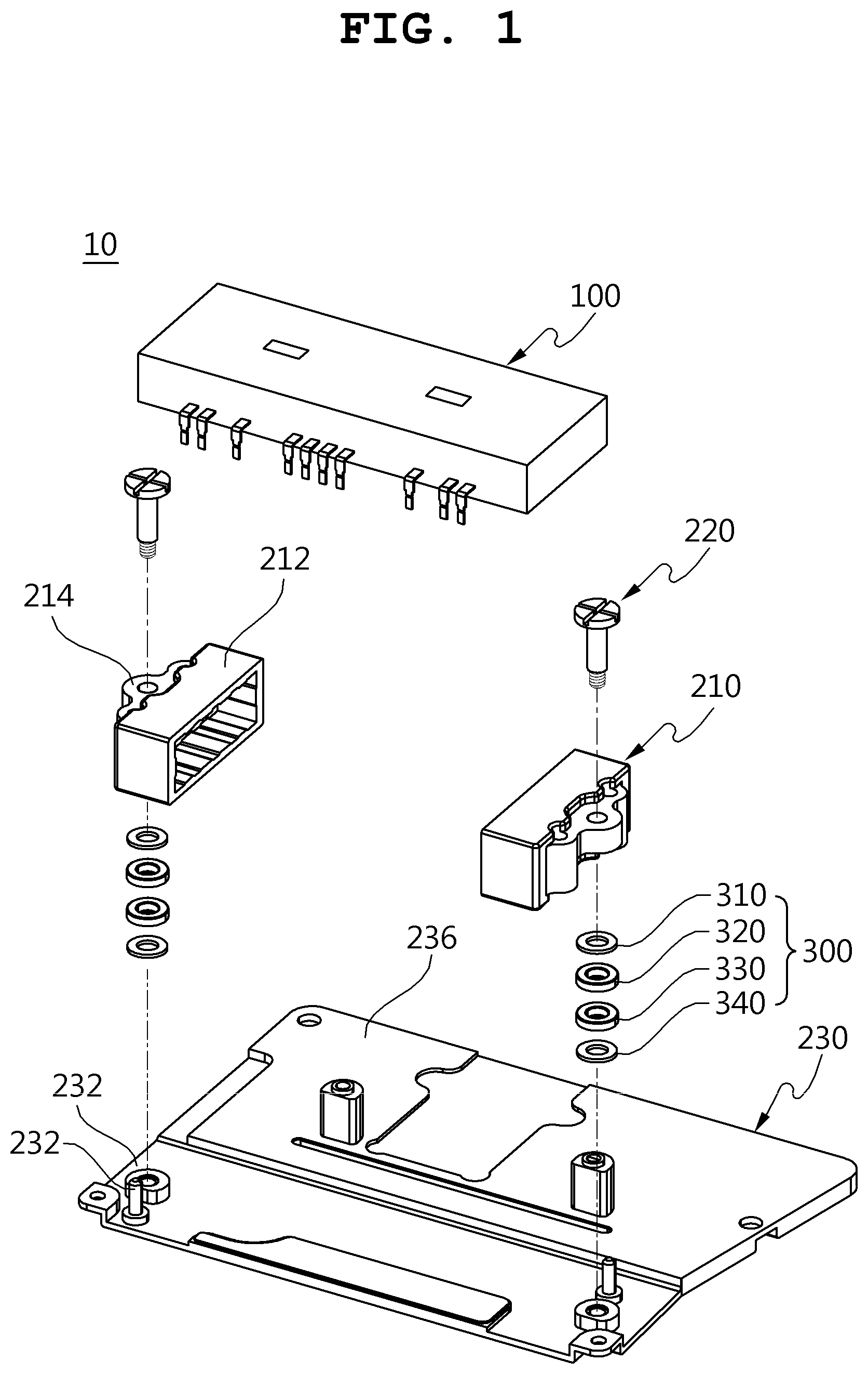 Patent US12101064 — Vacuum tube amplifier module and assembly method thereof — Figure 1