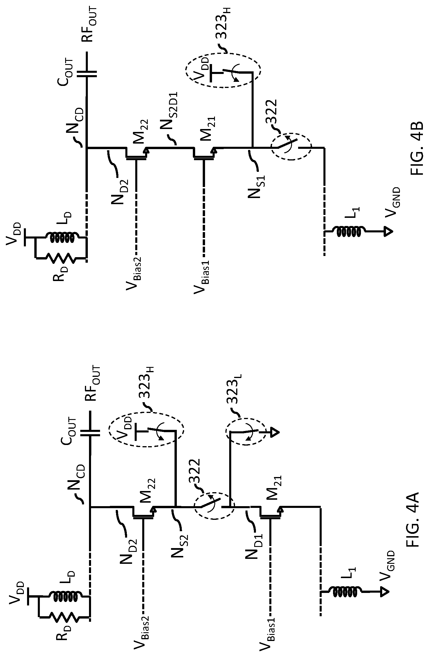 Patent US12101065 Figure 6 – Dual voltage switched branch LNA architecture