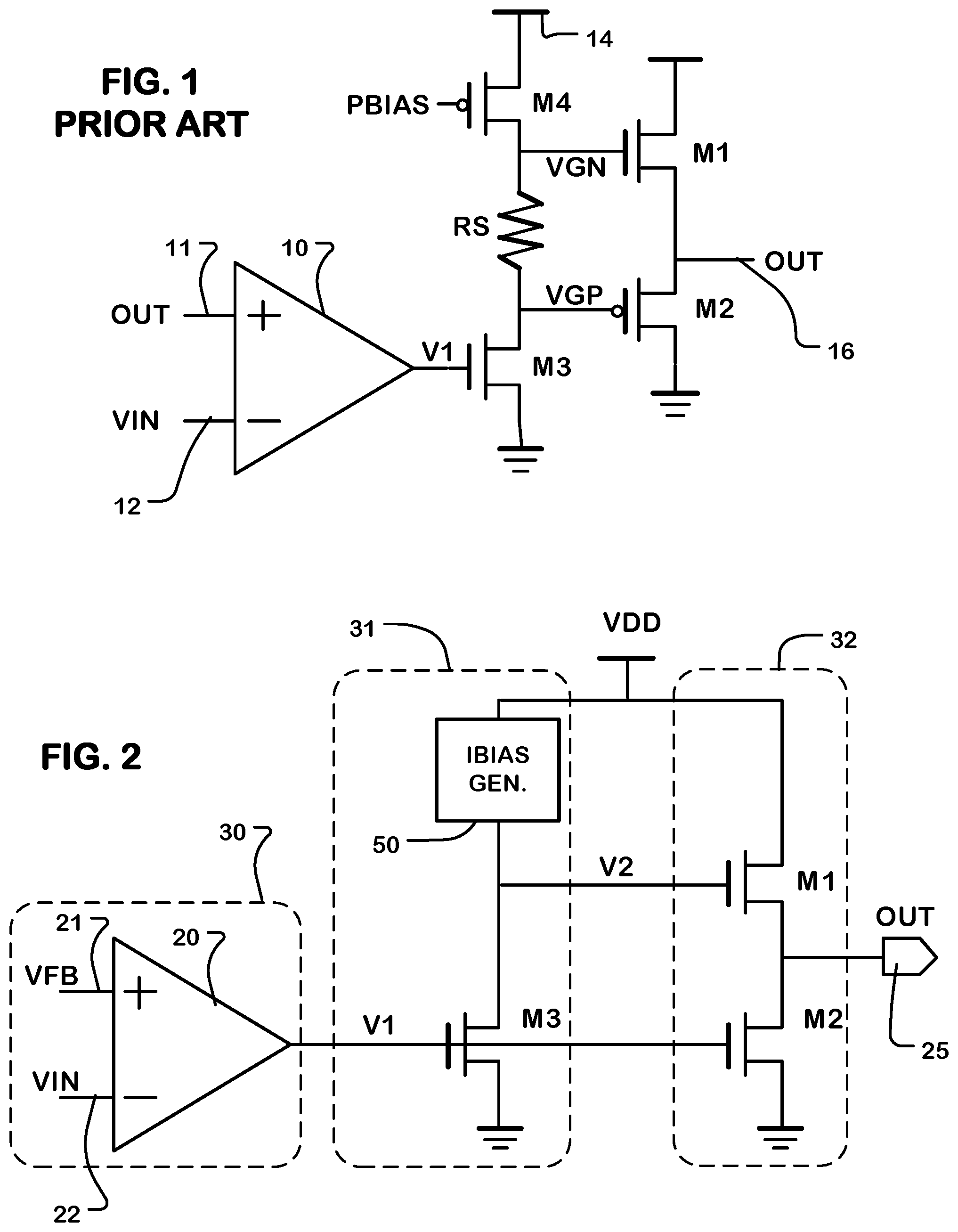 Patent US12101068 Figure 1 – Push-pull output driver and operational amplifier using same