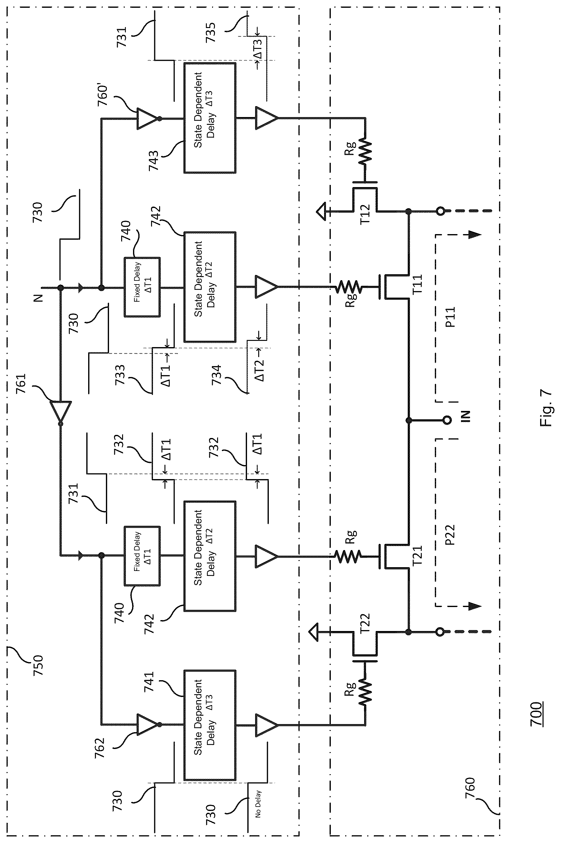 Patent US12101072 Figure 20 – Glitch reduction in phase shifters