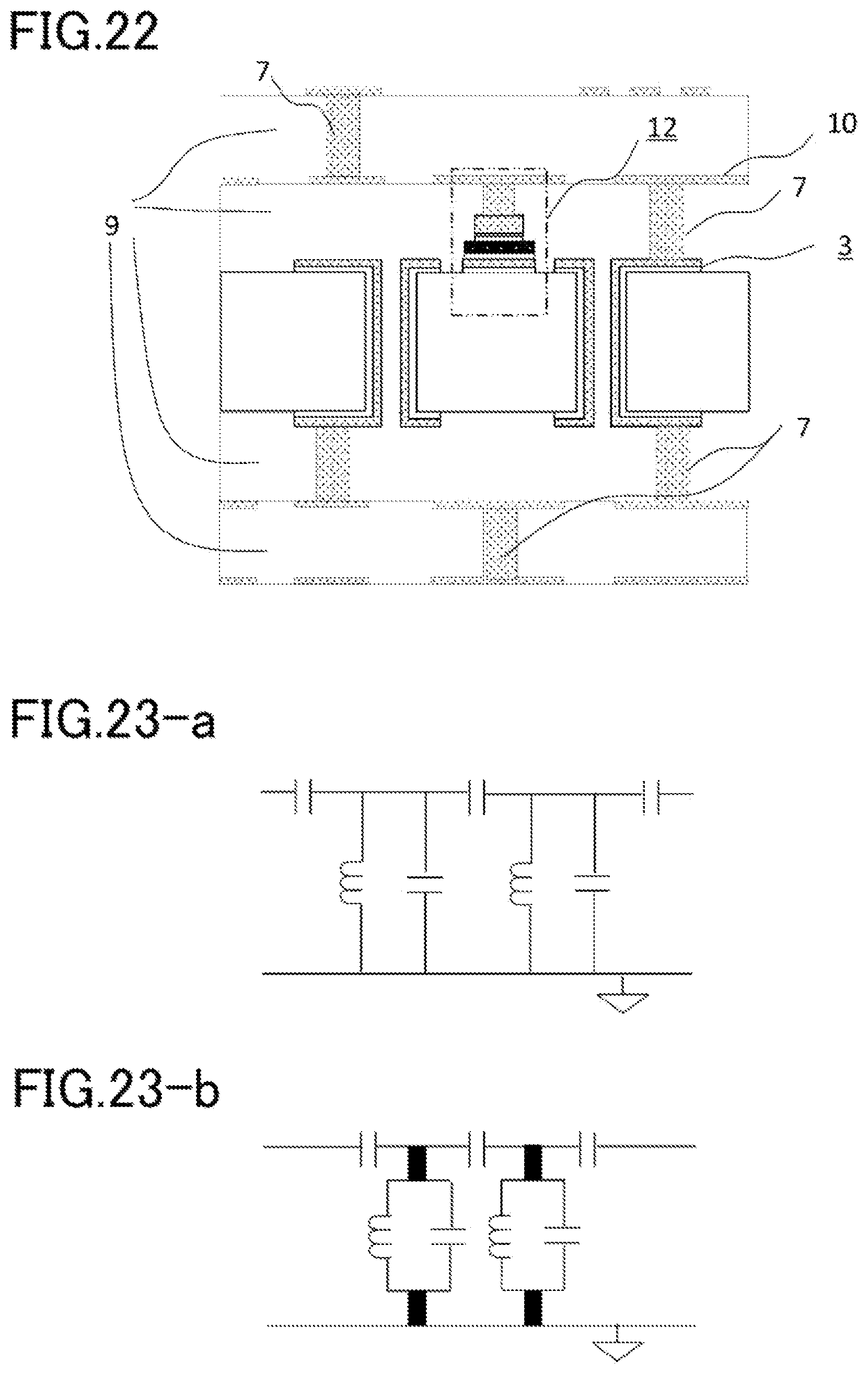Patent US12101074 Figure 9 – Multilayer circuit board with LC resonant circuit and electronic component package including multilayer circuit board with LC resonant circuit